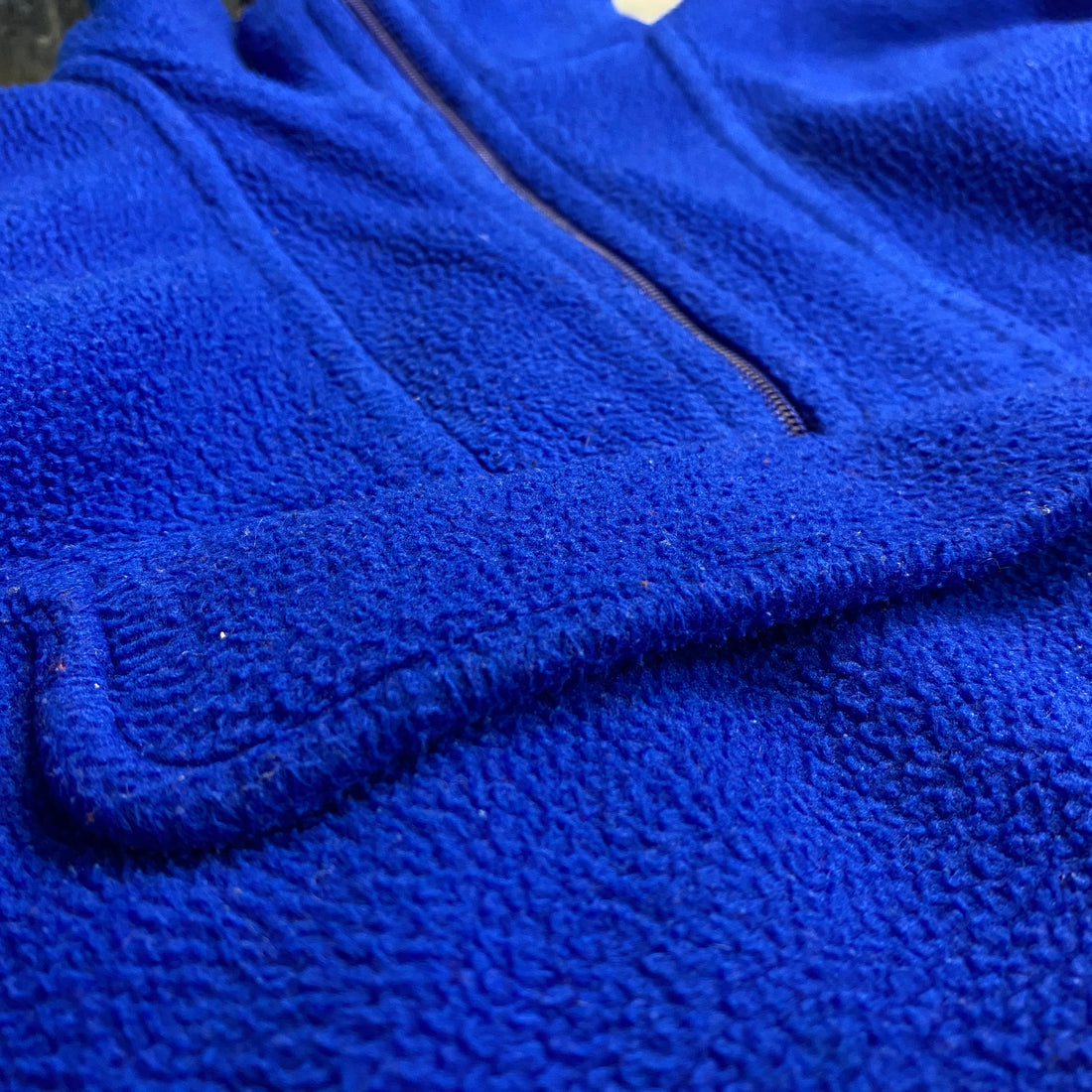 SUDADERA PILE AZUL FUERTE CLARO