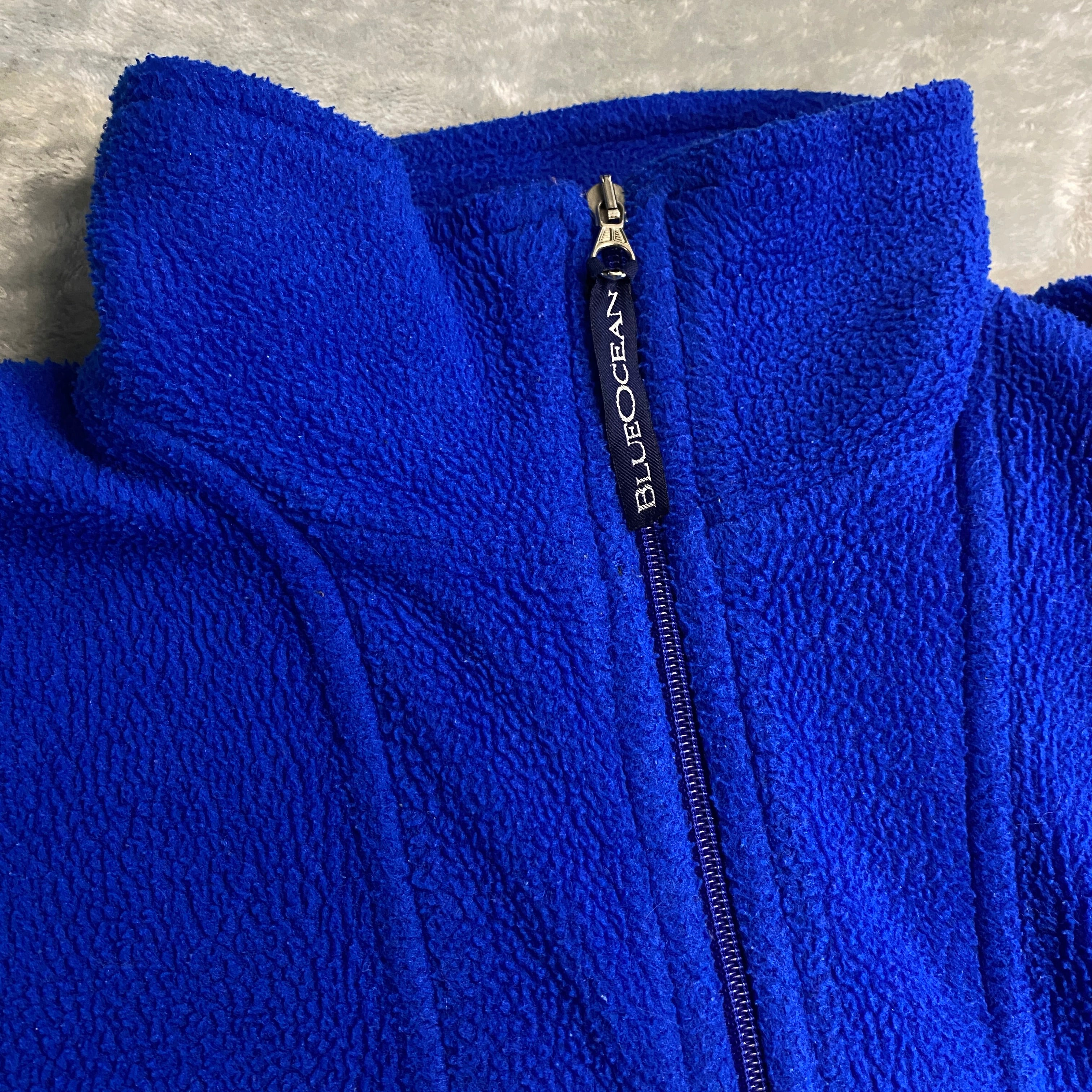 SUDADERA PILE AZUL FUERTE CLARO