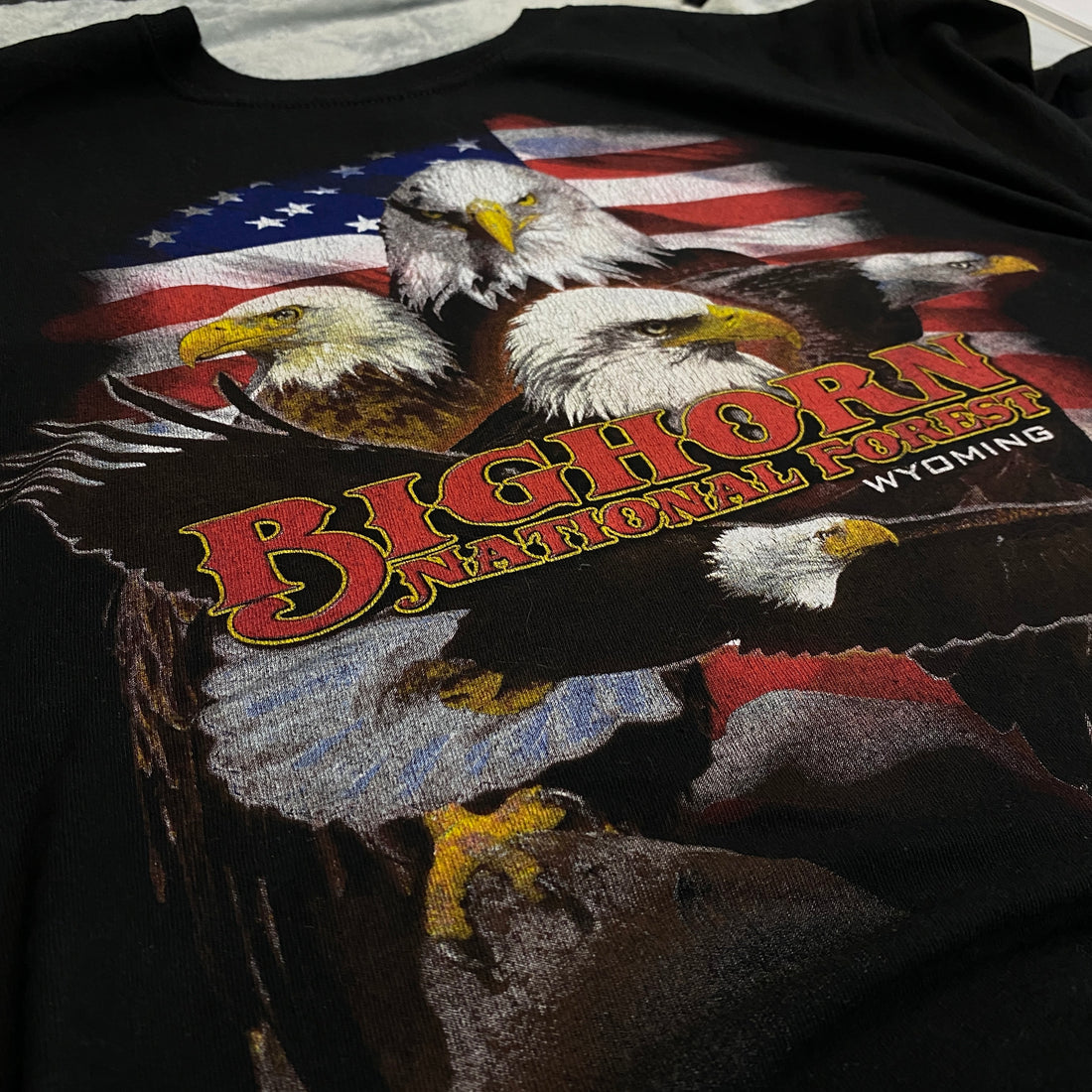 CAMISETA OURAY "BIGHORN NATIONAL FOREST" ÁGUILAS NEGRO