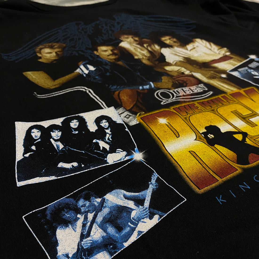 CAMISETA HEAVY METAL "QUEEN WE WILL ROCK YOU" NEGRO XL