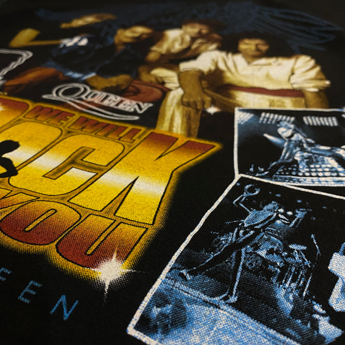 CAMISETA HEAVY METAL "QUEEN WE WILL ROCK YOU" NEGRO XL