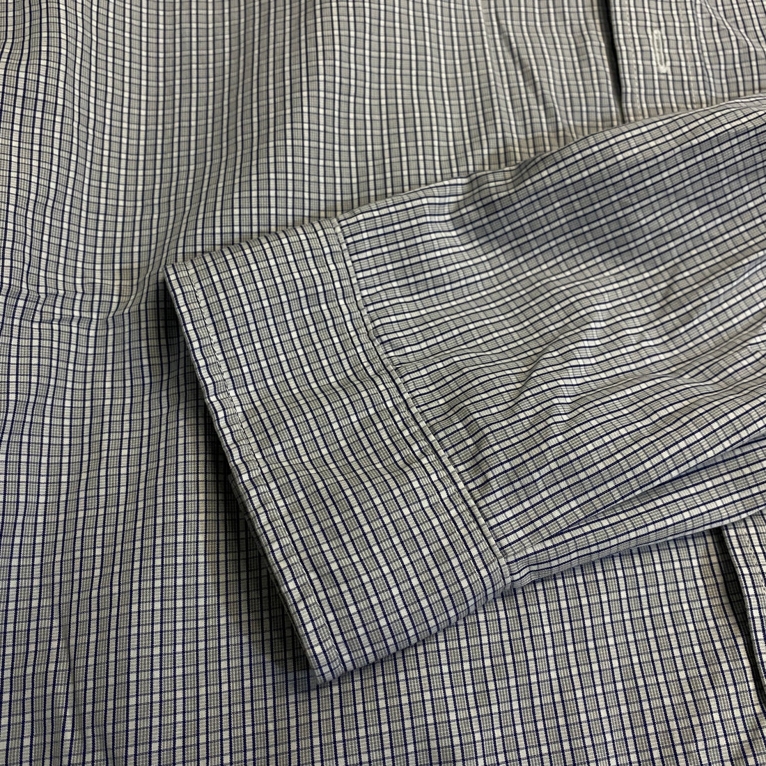 CAMISA LACOSTE REGULAR FIT CUADROS GRIS-AZUL M