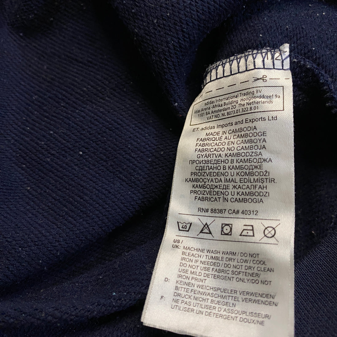 CHAQUETA ADIDAS AZUL MARINO L