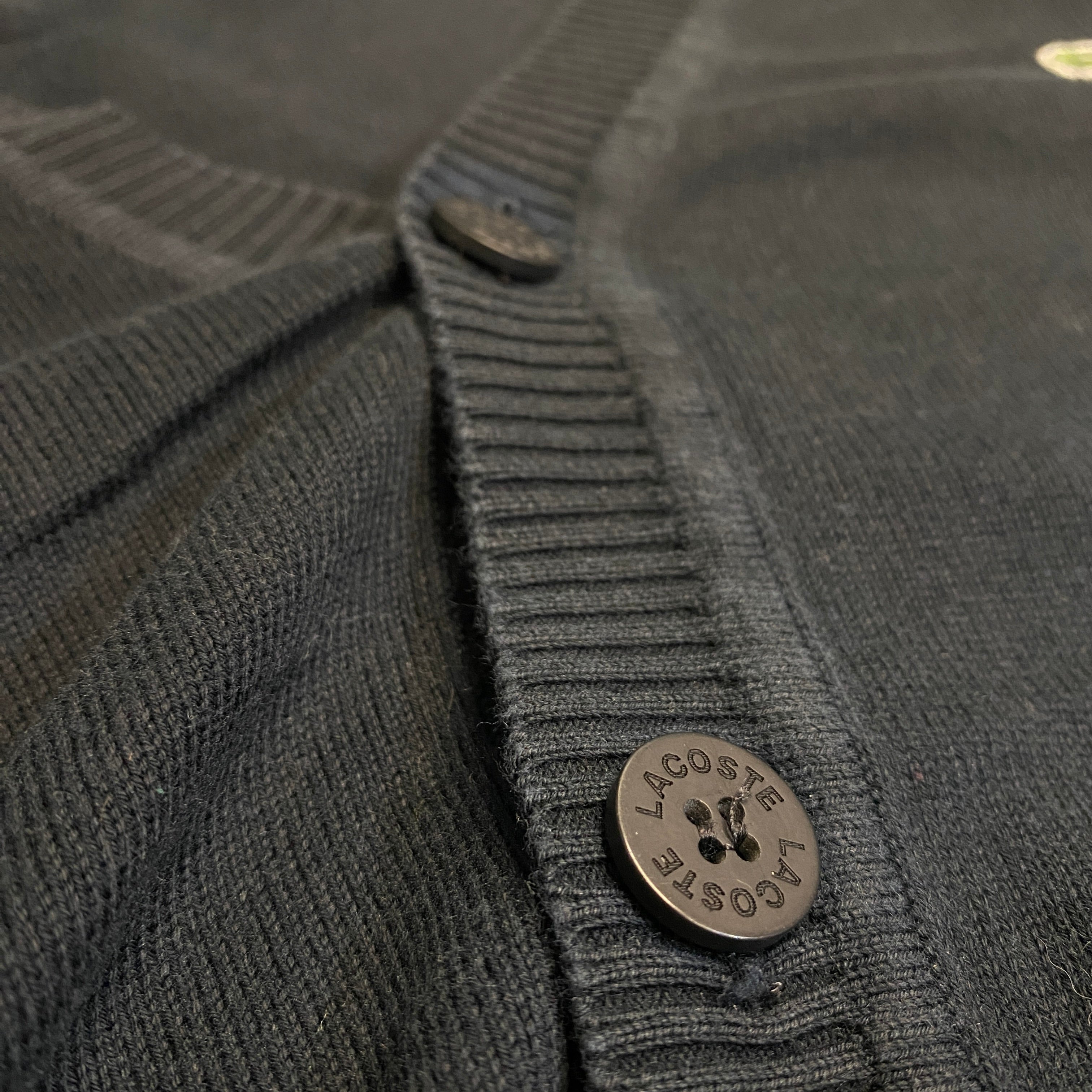 CARDIGAN LACOSTE NEGRO TALLA M