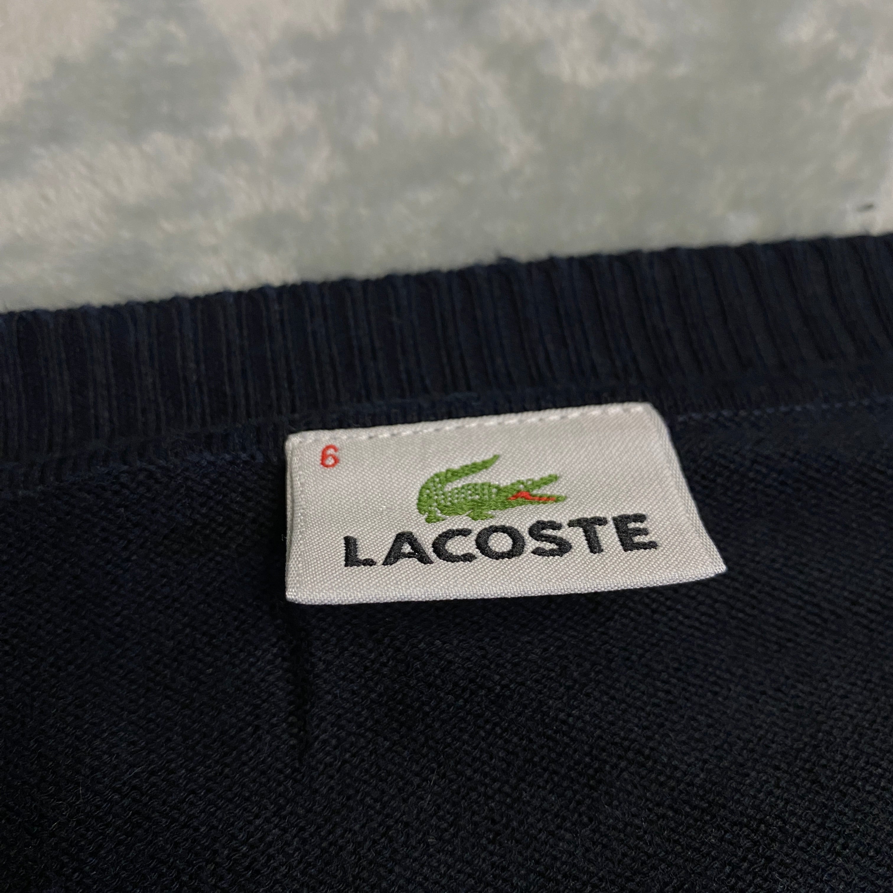 CARDIGAN LACOSTE NEGRO TALLA M