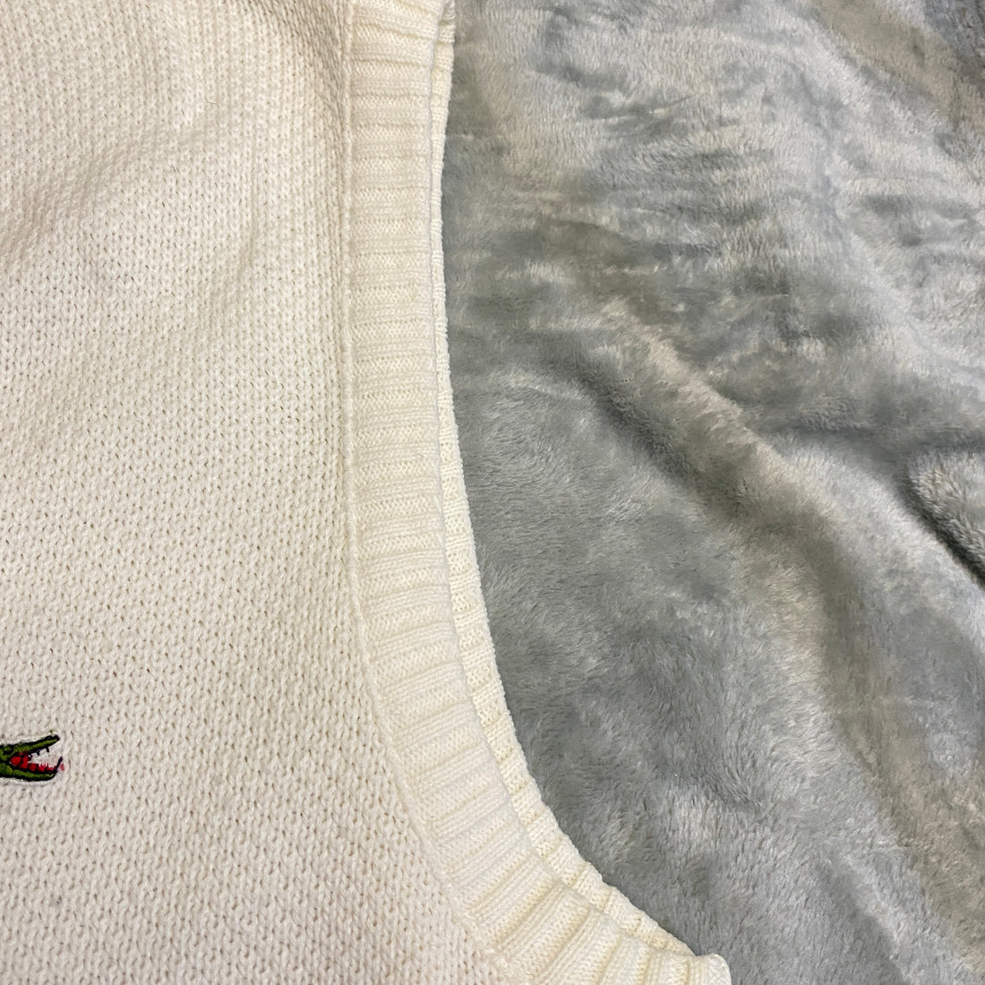 JERSEY LACOSTE BLANCO TALLA M