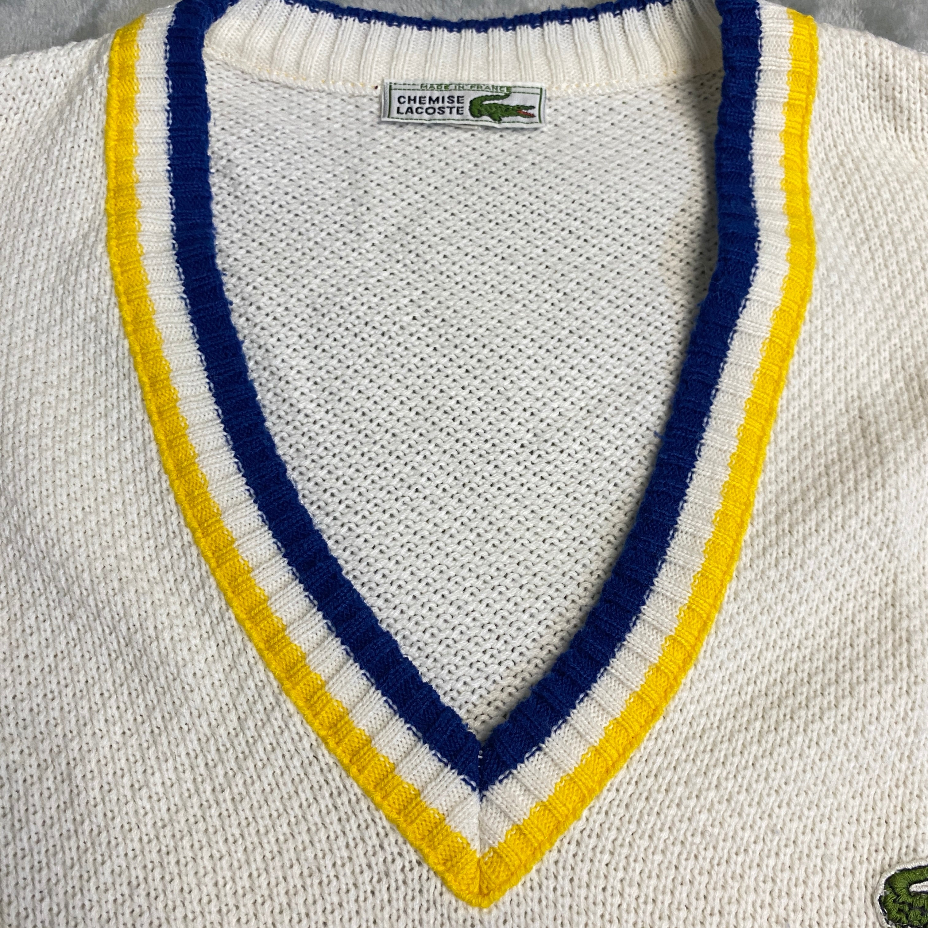 JERSEY LACOSTE BLANCO TALLA M