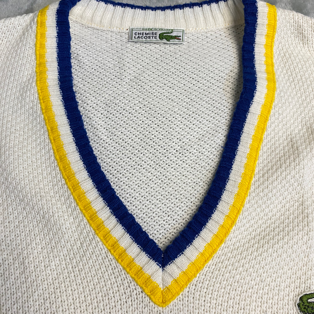 JERSEY LACOSTE BLANCO TALLA M