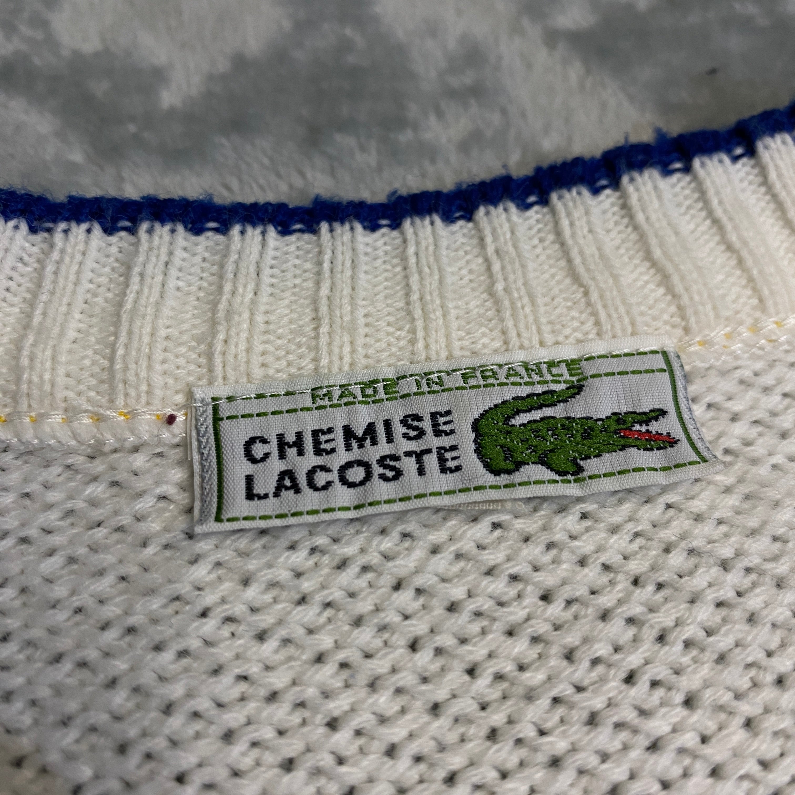 JERSEY LACOSTE BLANCO TALLA M