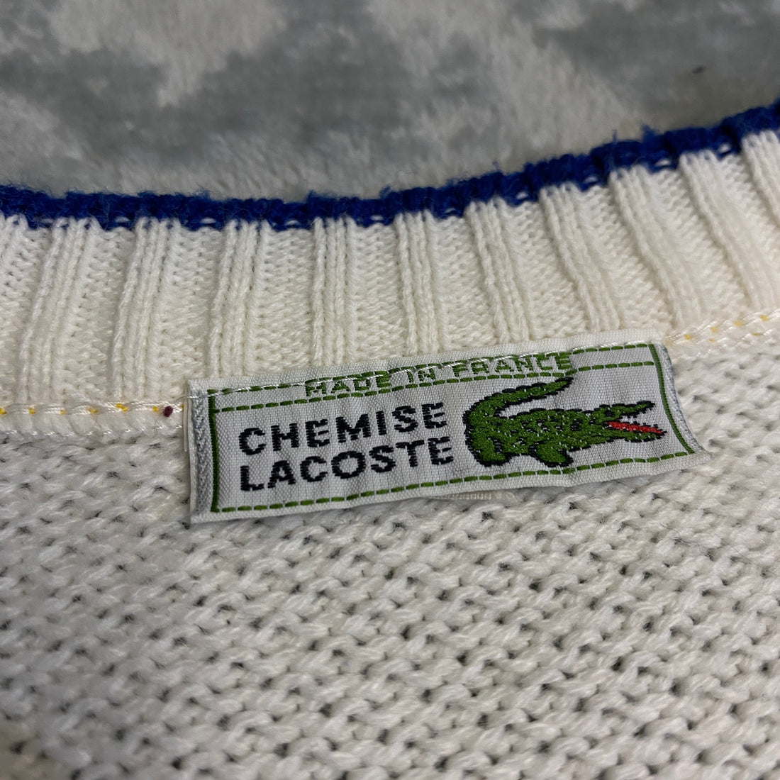 JERSEY LACOSTE BLANCO TALLA M