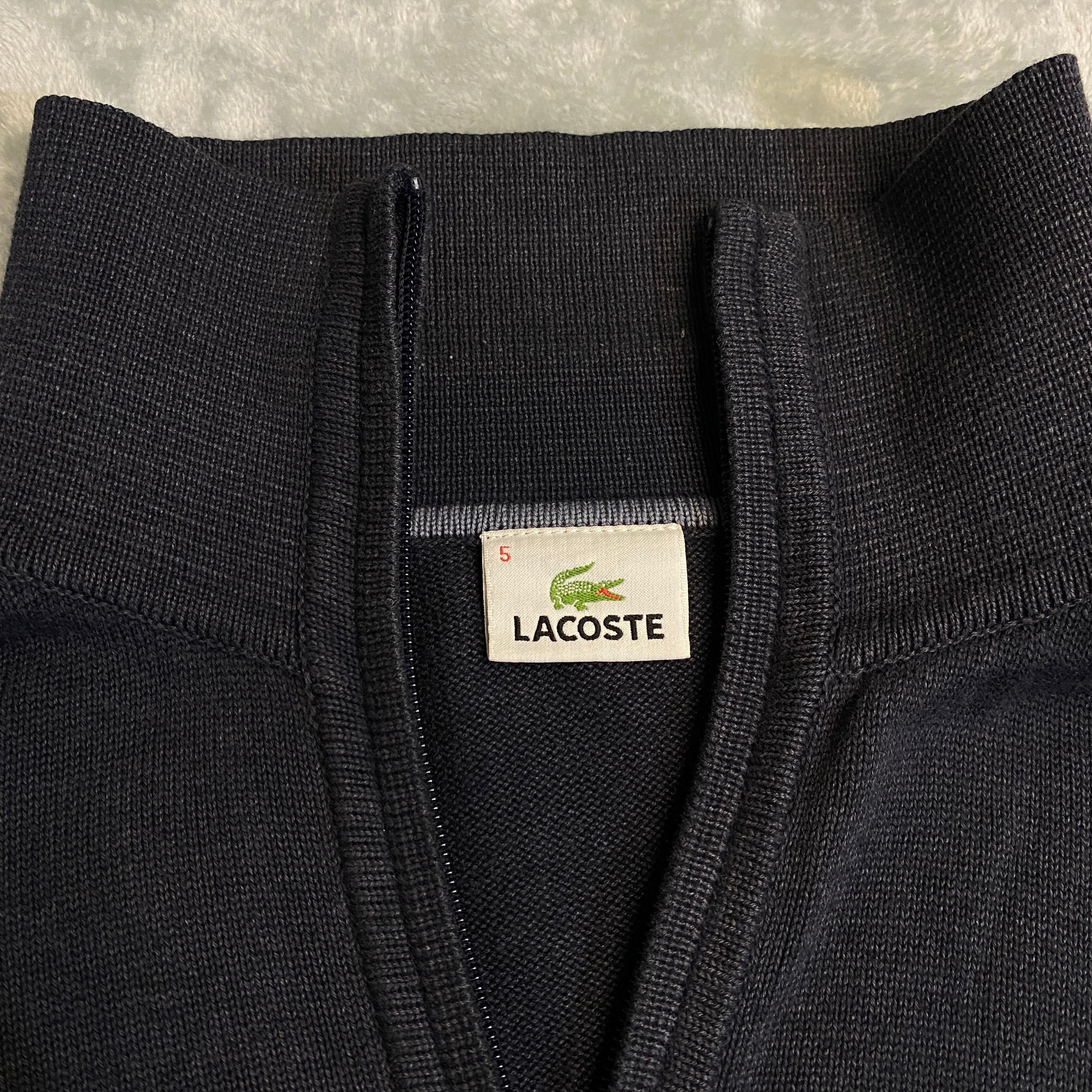 JERSEY LACOSTE NEGRO CLARO TALLA M