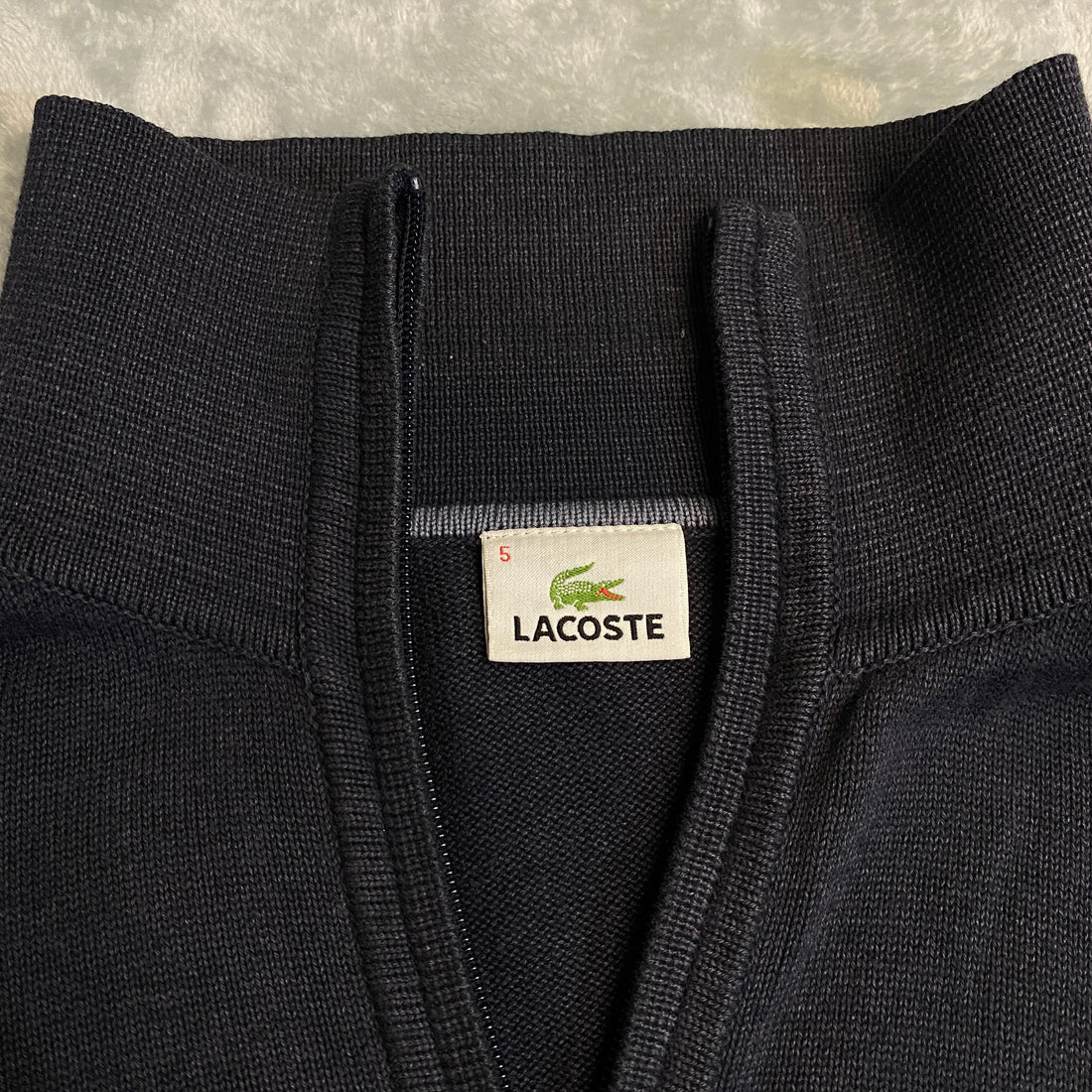 JERSEY LACOSTE NEGRO CLARO TALLA M