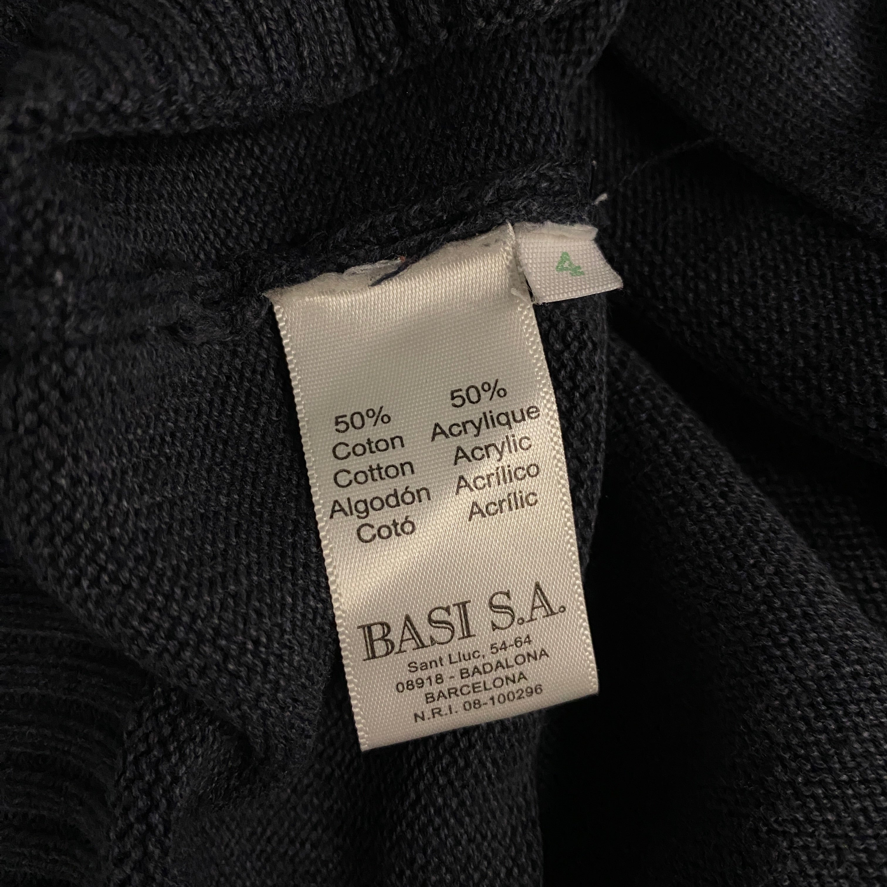 JERSEY LACOSTE NEGRO CLARO TALLA M