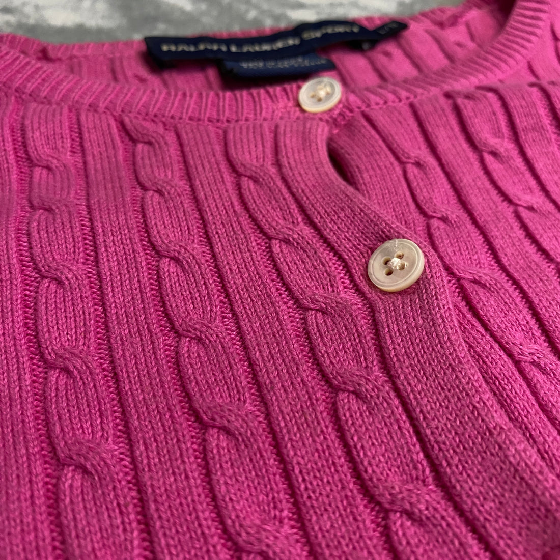 JERSEY RALPH LAUREN SPORT ROSA FUCSIA TALLA L