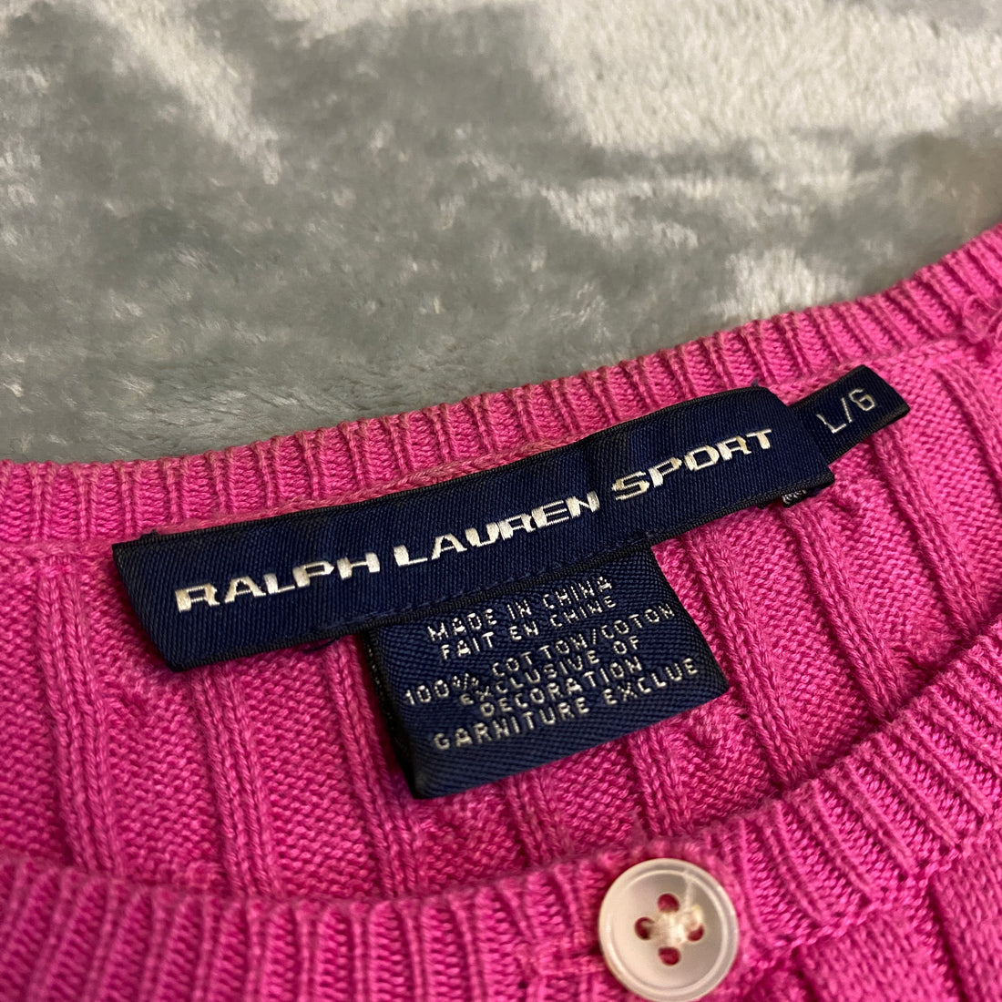 JERSEY RALPH LAUREN SPORT ROSA FUCSIA TALLA L