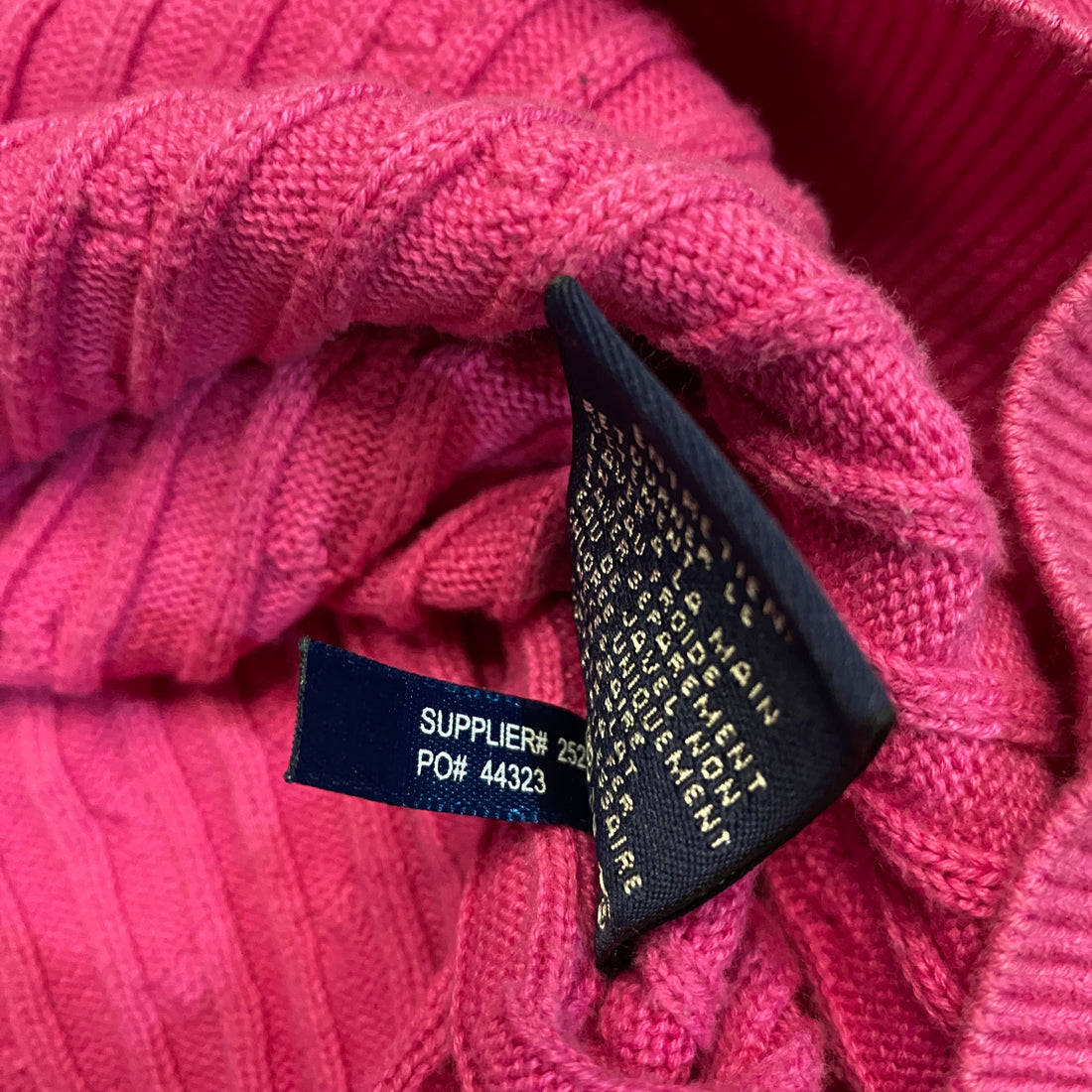 JERSEY RALPH LAUREN SPORT ROSA FUCSIA TALLA L