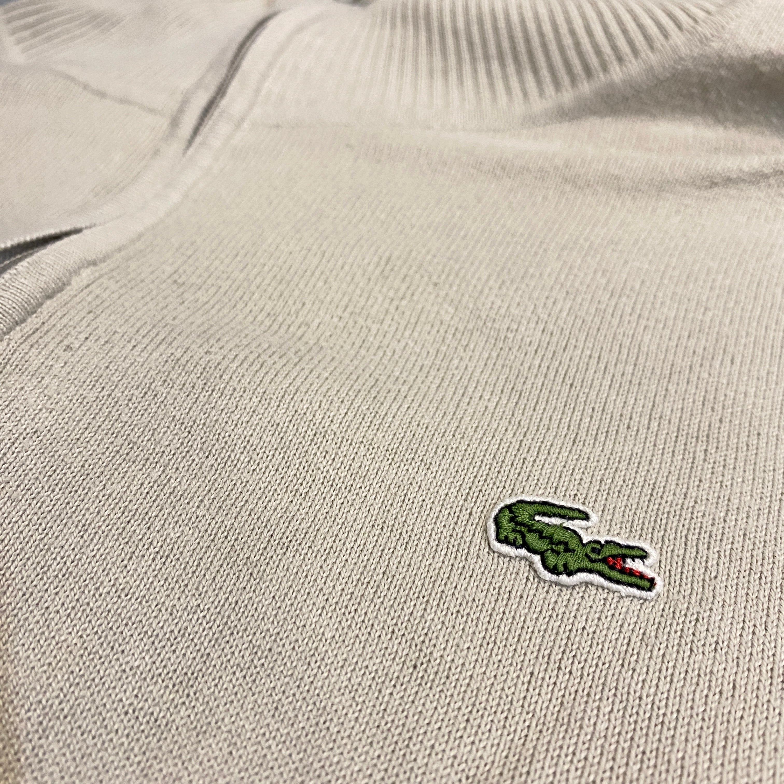 JERSEY LACOSTE BEIGE CLARO TALLA L