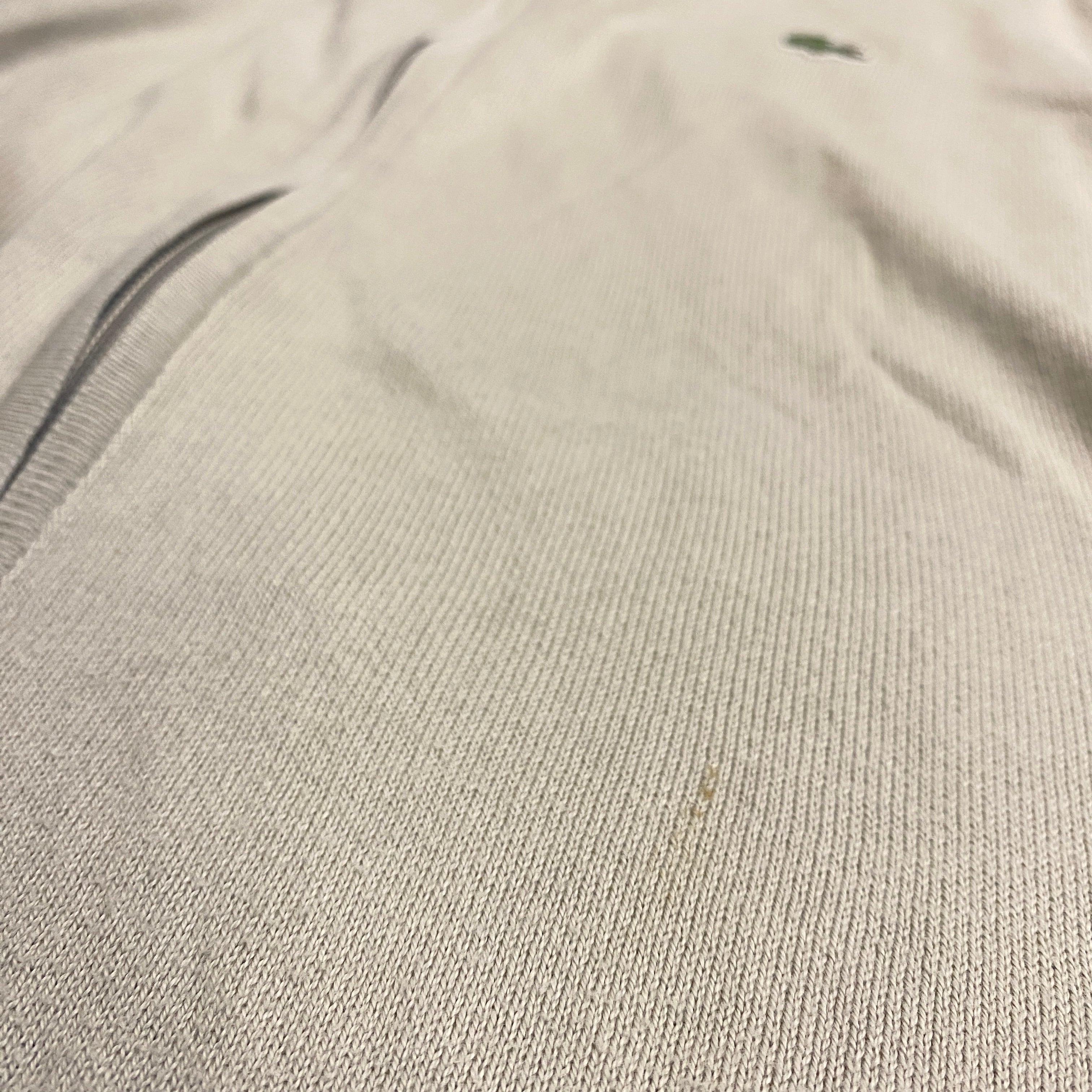 JERSEY LACOSTE BEIGE CLARO TALLA L