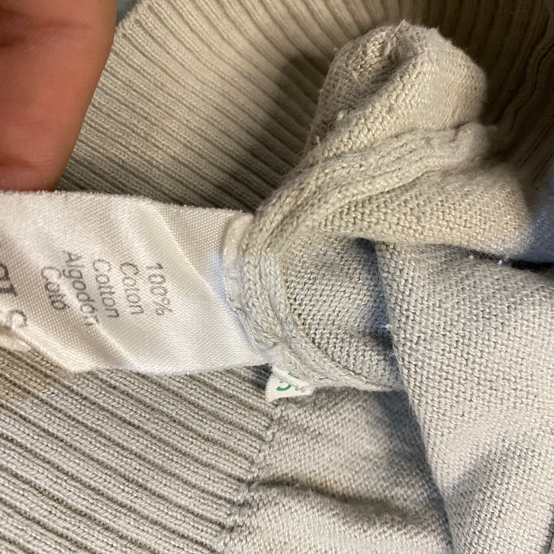 JERSEY LACOSTE BEIGE CLARO TALLA L