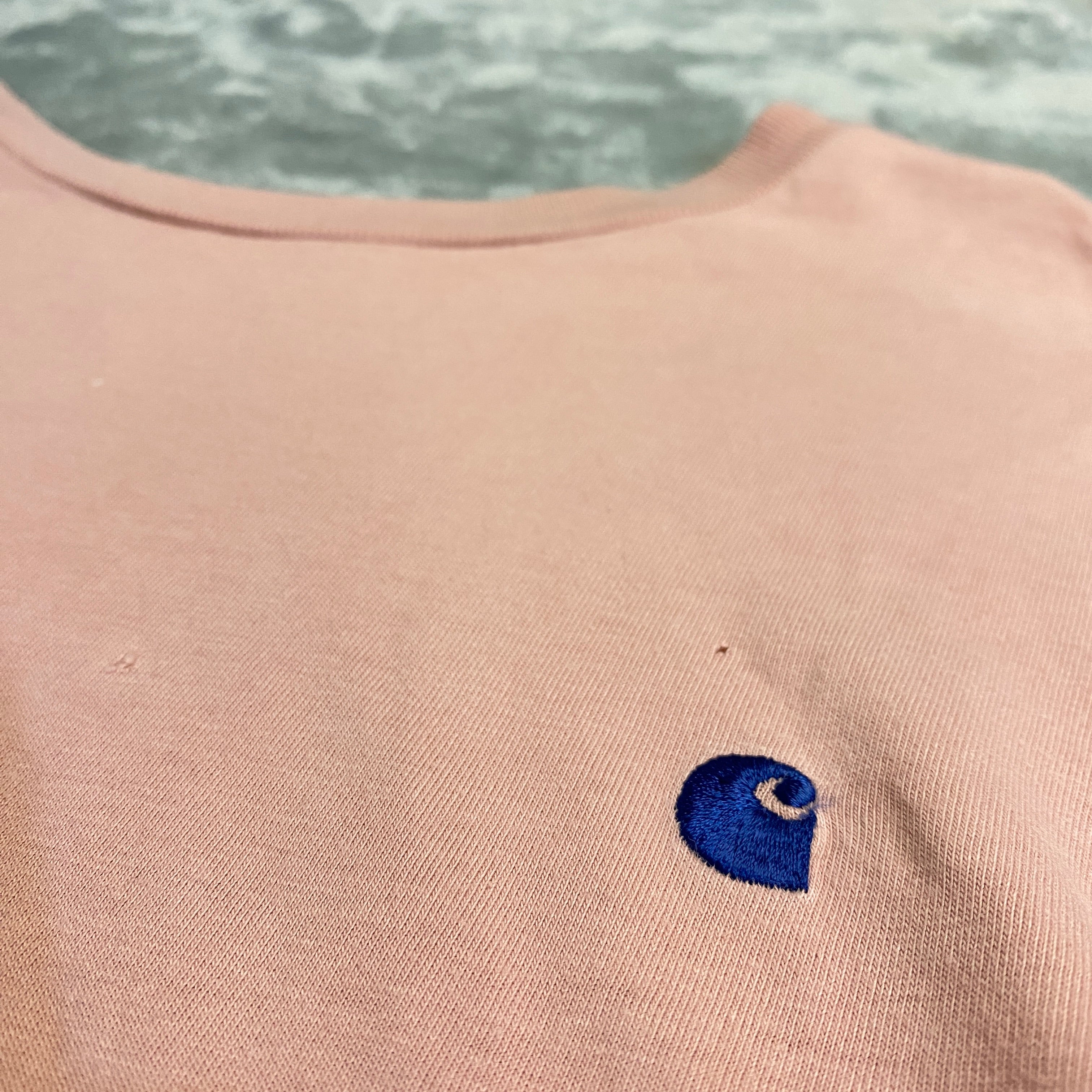 CAMISETA CARHARTT WORK IN PROGRESS ROSA PASTEL TALLA S