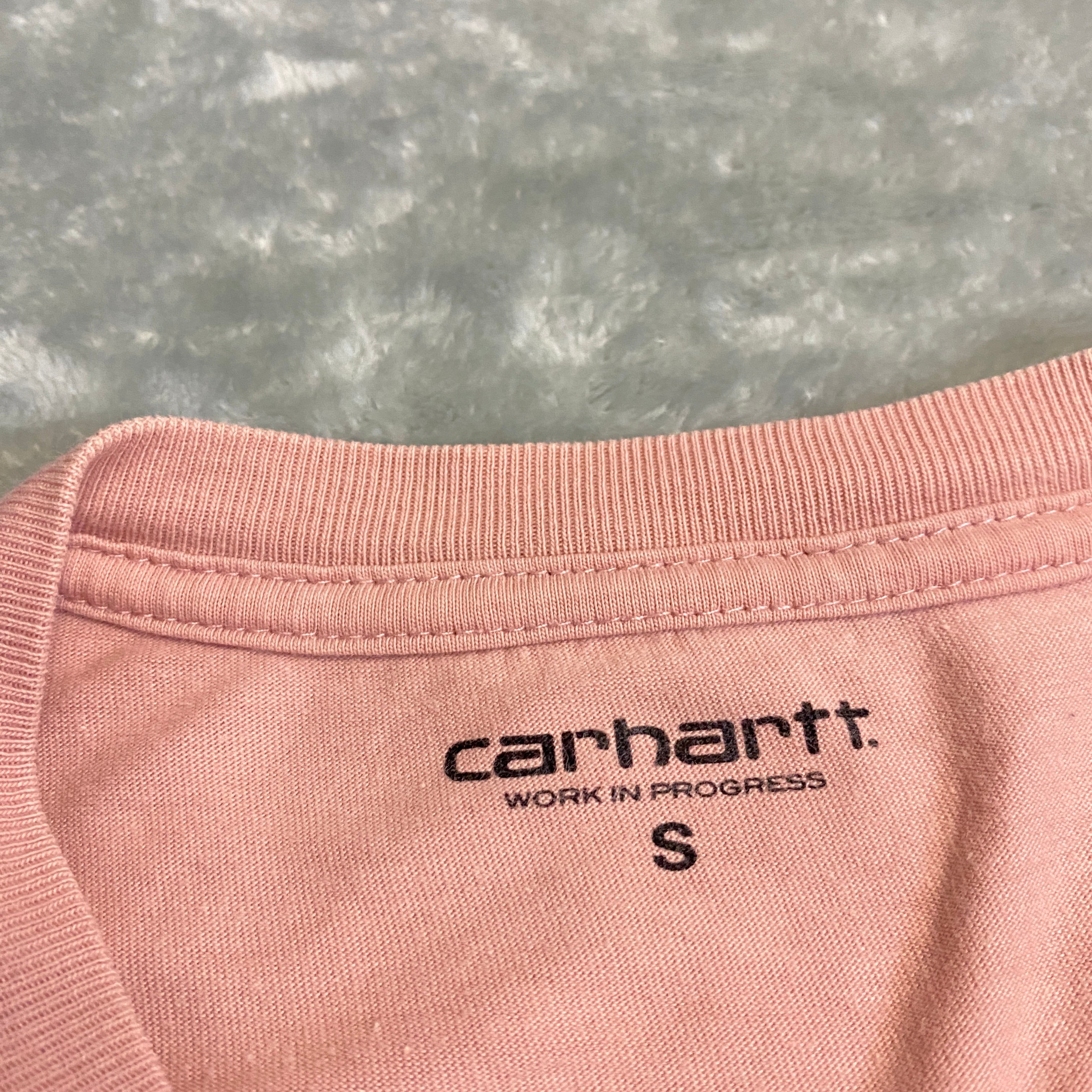 CAMISETA CARHARTT WORK IN PROGRESS ROSA PASTEL TALLA S