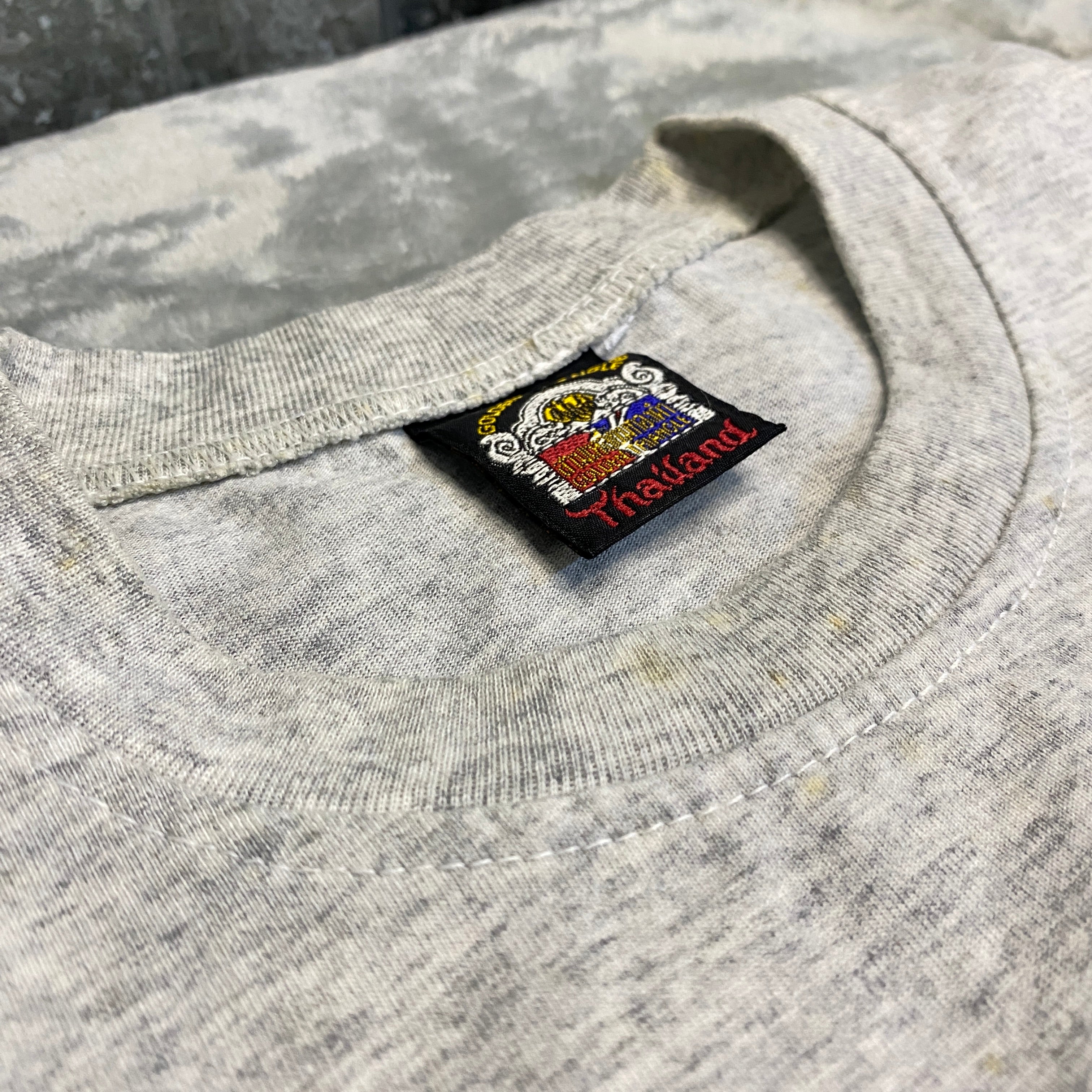 CAMISETA GOLDEN TRIANGLE BAMBOO BORDADO GRIS MELANGE TALLA L