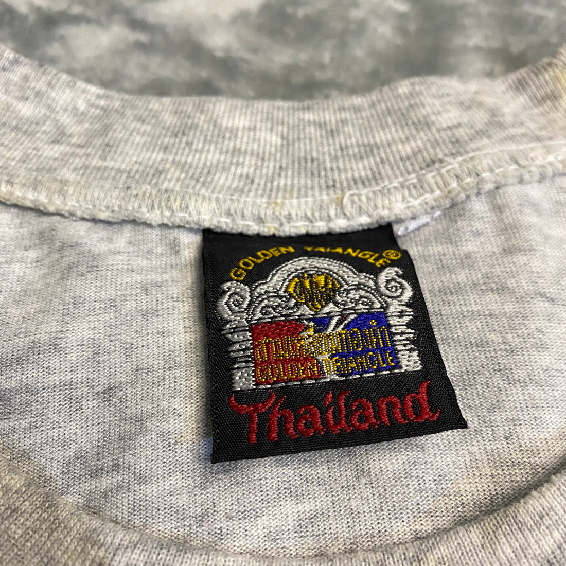 CAMISETA GOLDEN TRIANGLE BAMBOO BORDADO GRIS MELANGE TALLA L