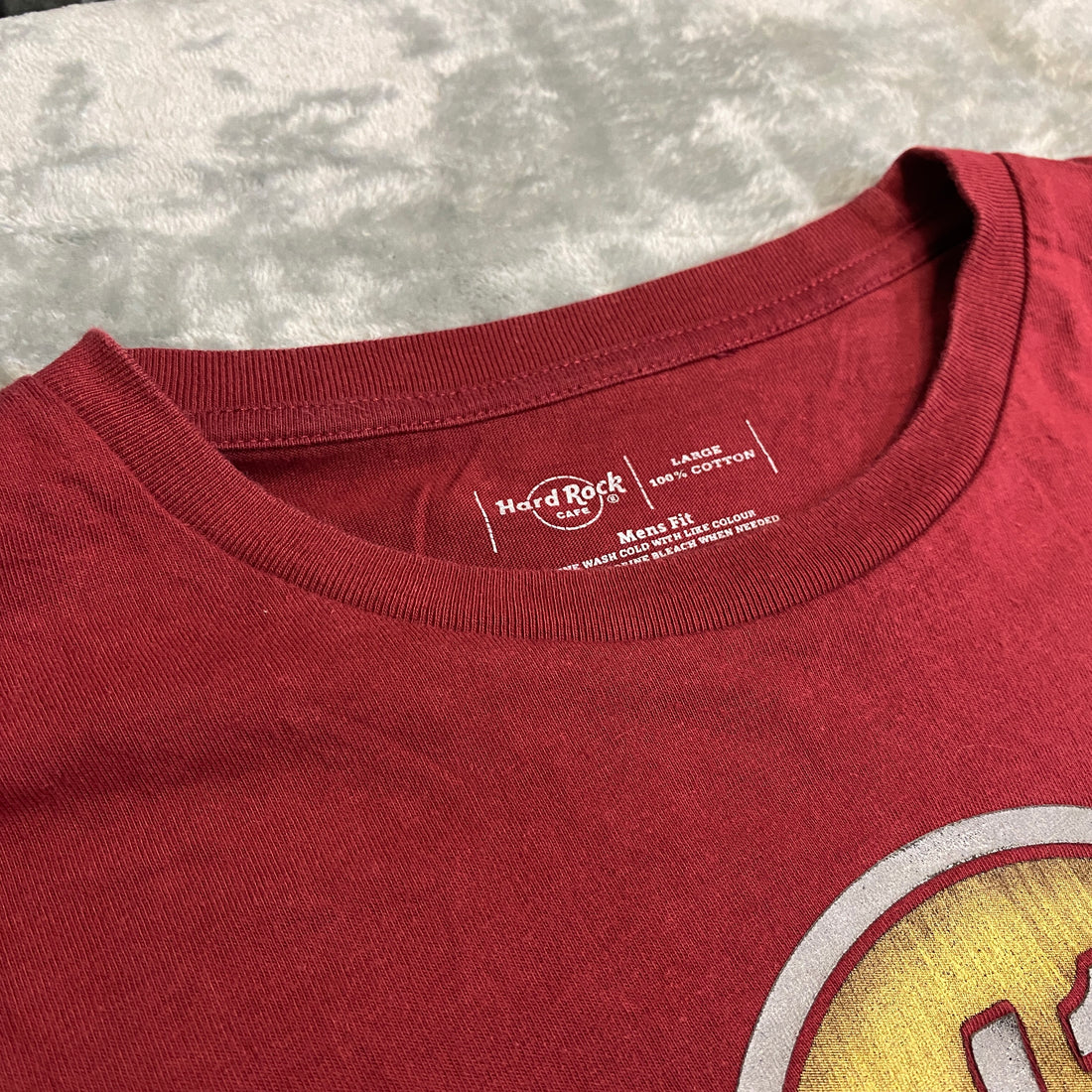 CAMISETA HARD ROCK CAFE SINGAPORE ROJO TALLA L