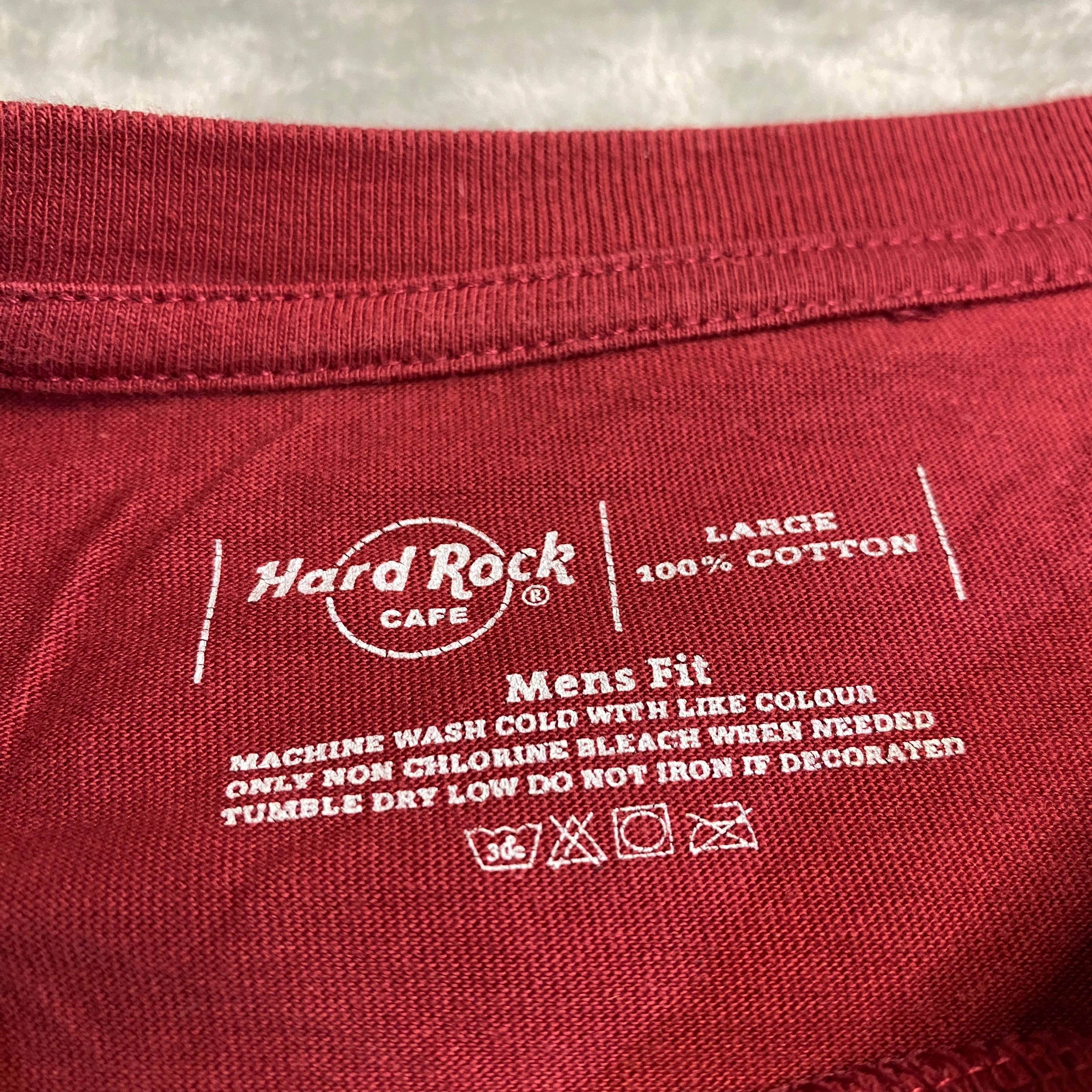 CAMISETA HARD ROCK CAFE SINGAPORE ROJO TALLA L