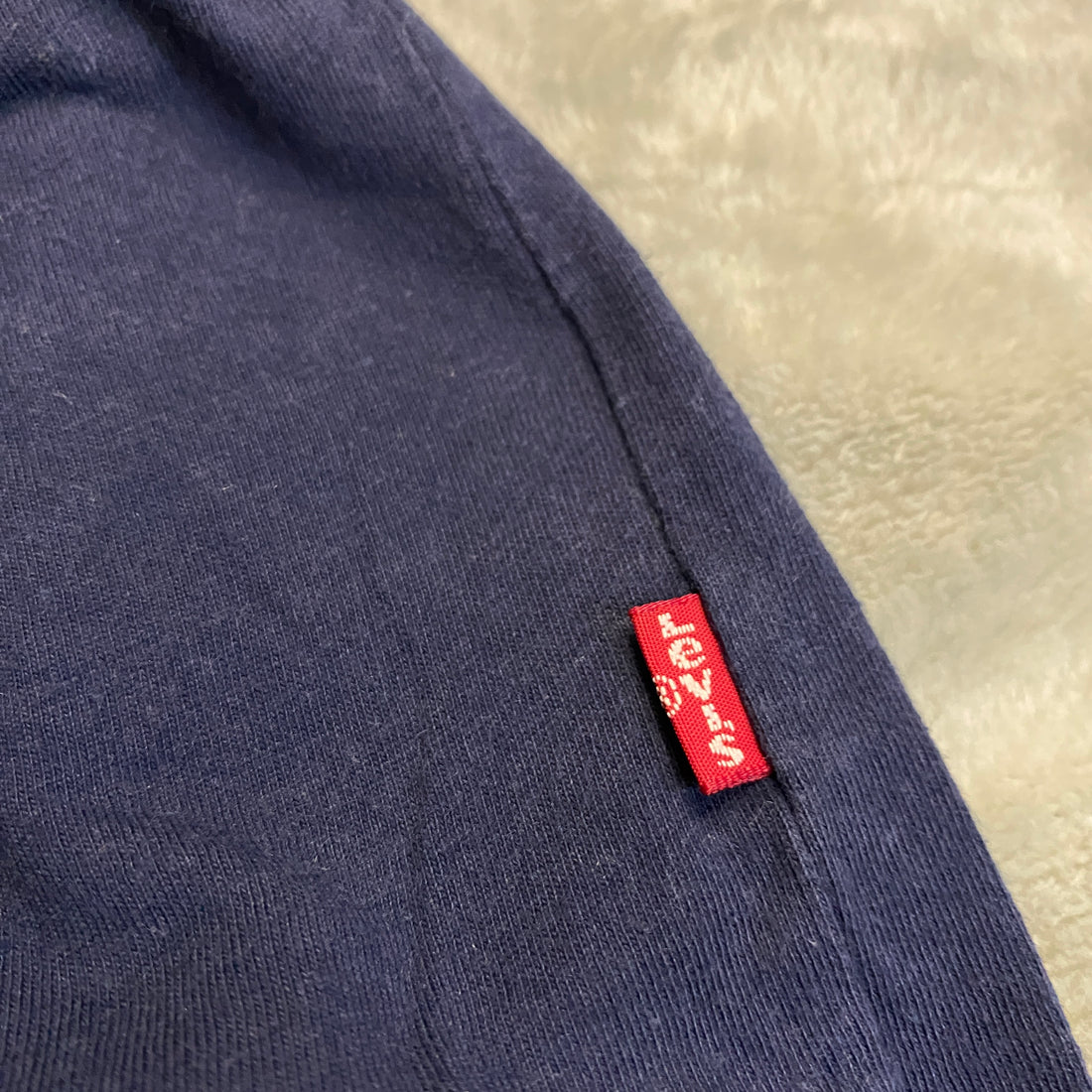 CAMISETA LEVI'S LOGO BOX NARANJA AZUL MARINO TALLA S