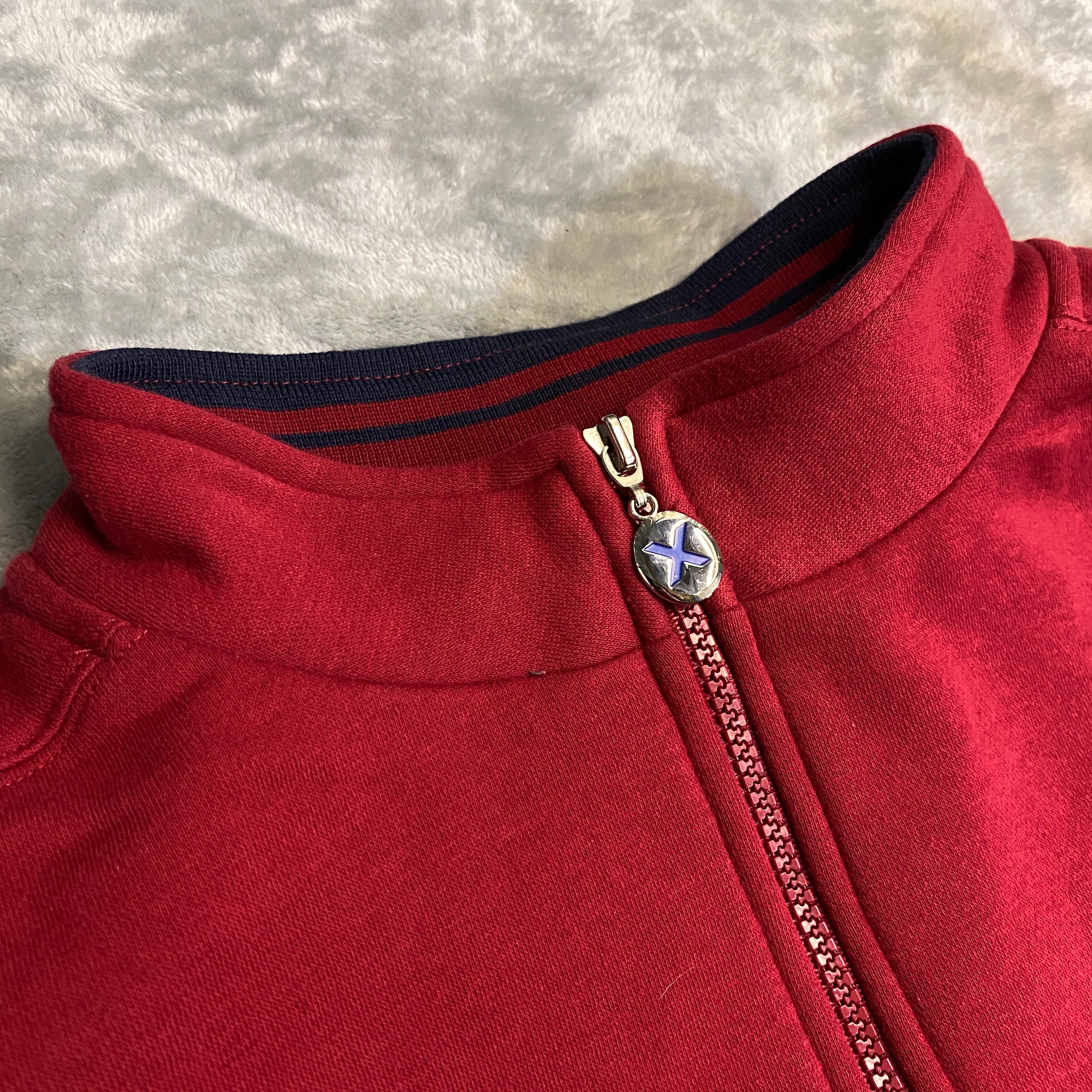 SUDADERA CELEBRITY X CRUISES 1/4 ZIP ROJO VINO TALLA S/M