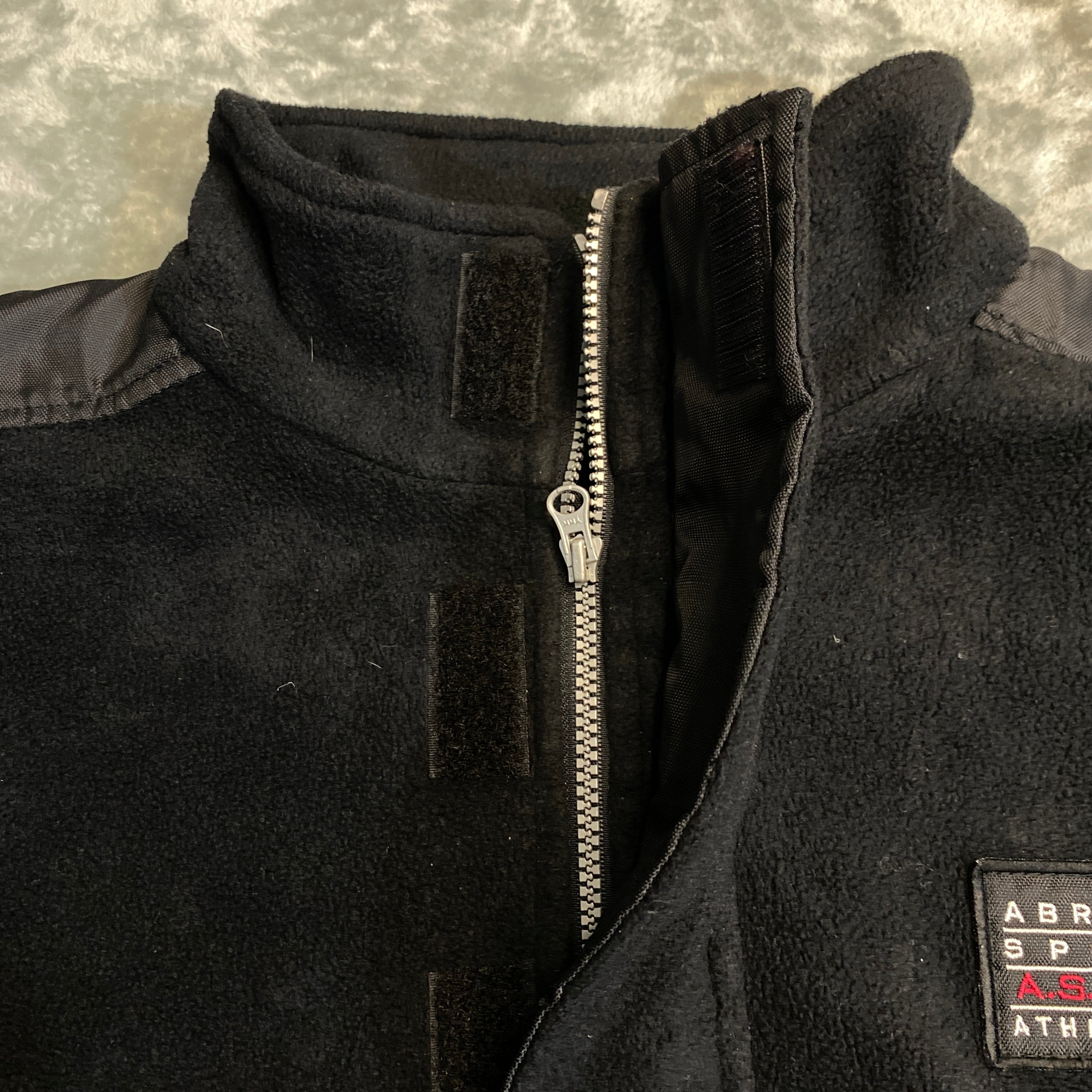 CHAMARRA ABRAMS SPORT FLEECE 1/4 ZIP NEGRO TALLA M