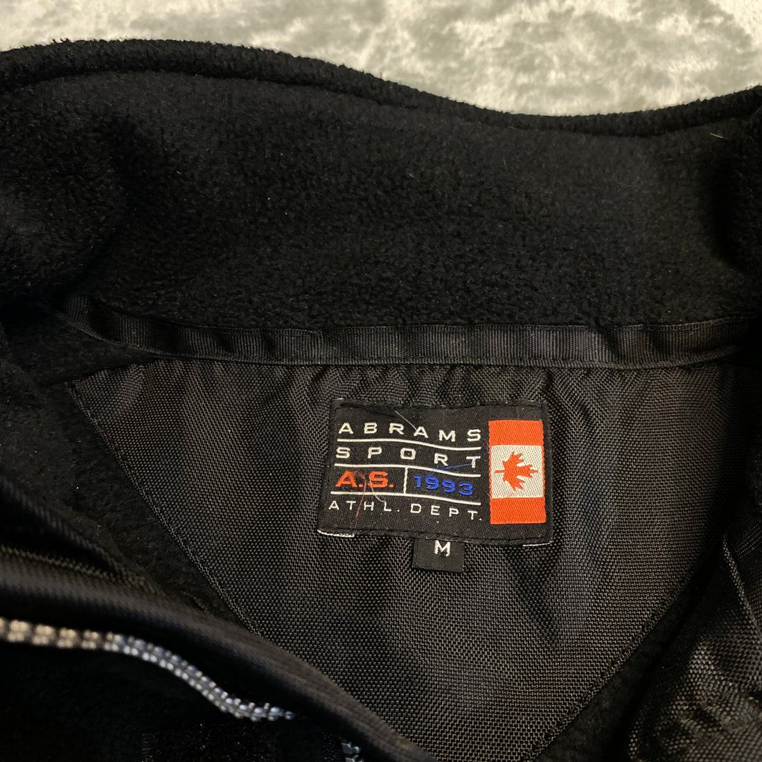 CHAMARRA ABRAMS SPORT FLEECE 1/4 ZIP NEGRO TALLA M