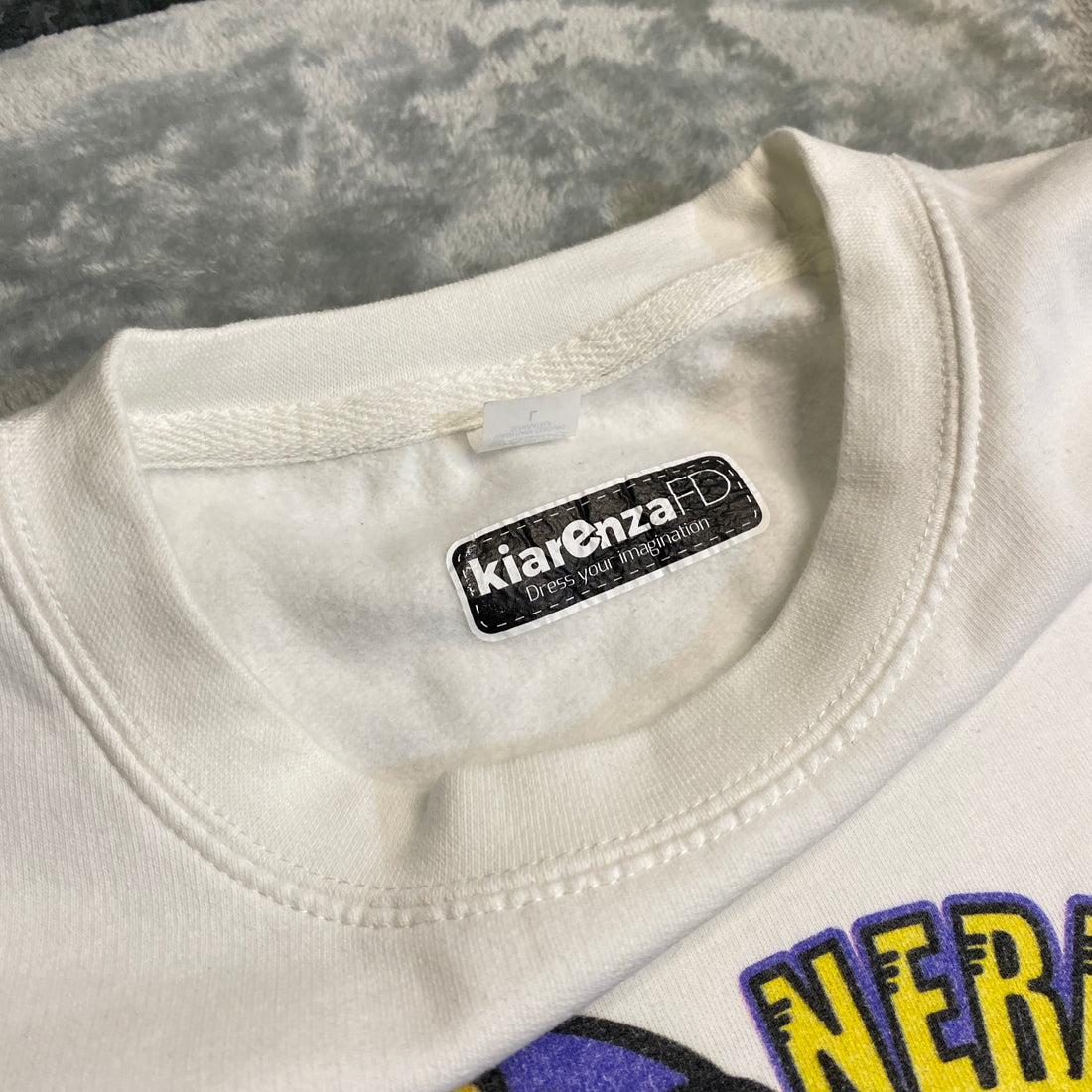 SUDADERA KIARENZA FD INTER MILAN SNAKE NERAZZURRI WHITE CREW TALLA L