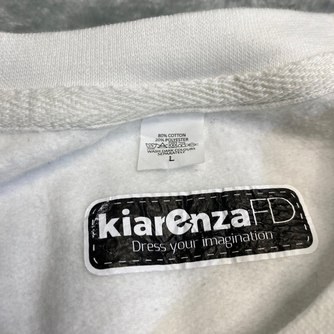 SUDADERA KIARENZA FD INTER MILAN SNAKE NERAZZURRI WHITE CREW TALLA L