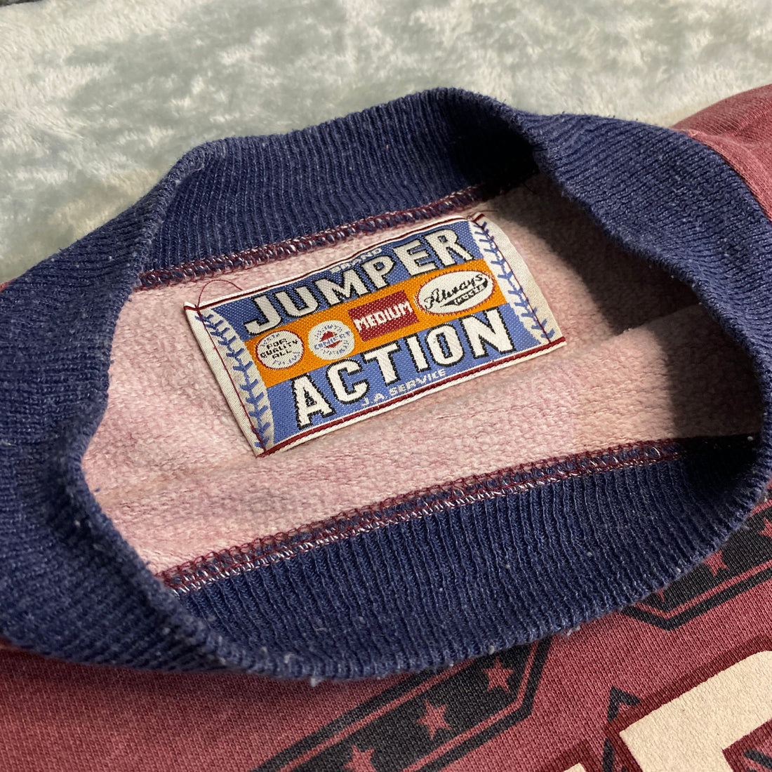 SUDADERA JUMPER AMERICA AUTHENTIC COMPARTMENT ROJO VINO TALLA M