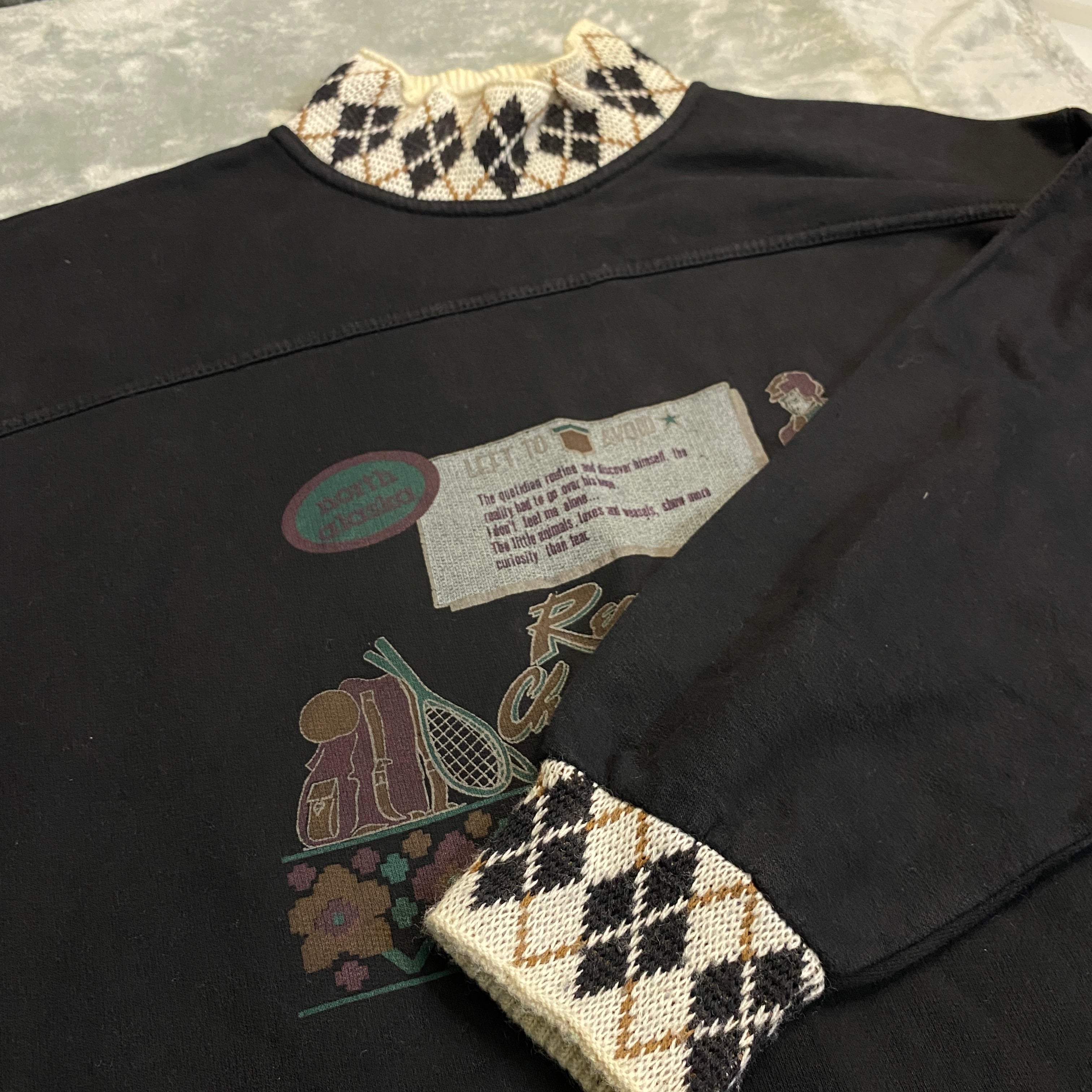 SUDADERA NORTH ALASKA REACHING CHANDALABU GATE BLACK TALLA L