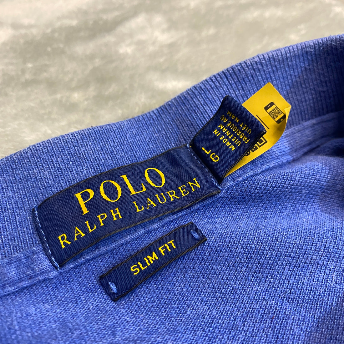 CAMISA POLO RALPH LAUREN PIQUÉ AZUL ROYAL TALLA L / SLIM FIT