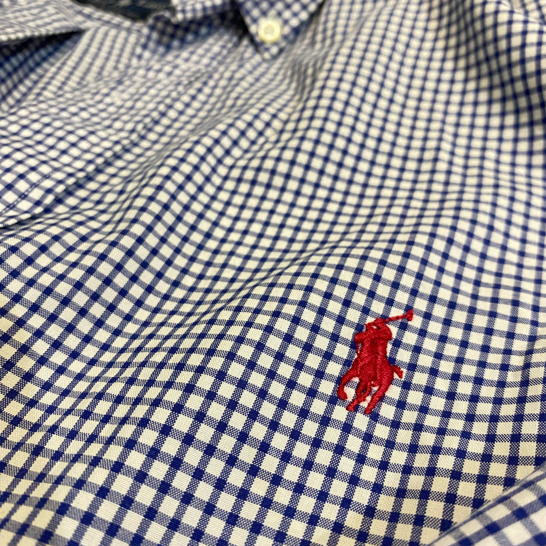 CAMISA RALPH LAUREN OXFORD RAYAS AZUL-CLARO TALLA 17 / CLASSIC FIT