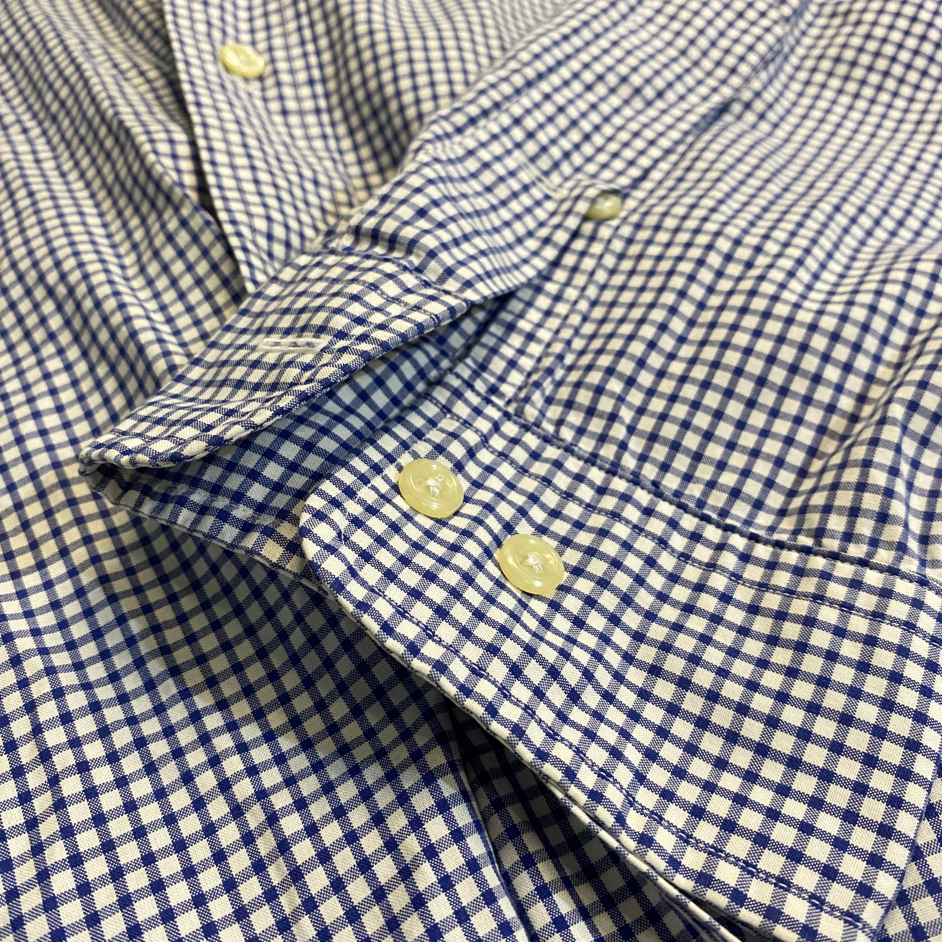 CAMISA RALPH LAUREN OXFORD RAYAS AZUL-CLARO TALLA 17 / CLASSIC FIT
