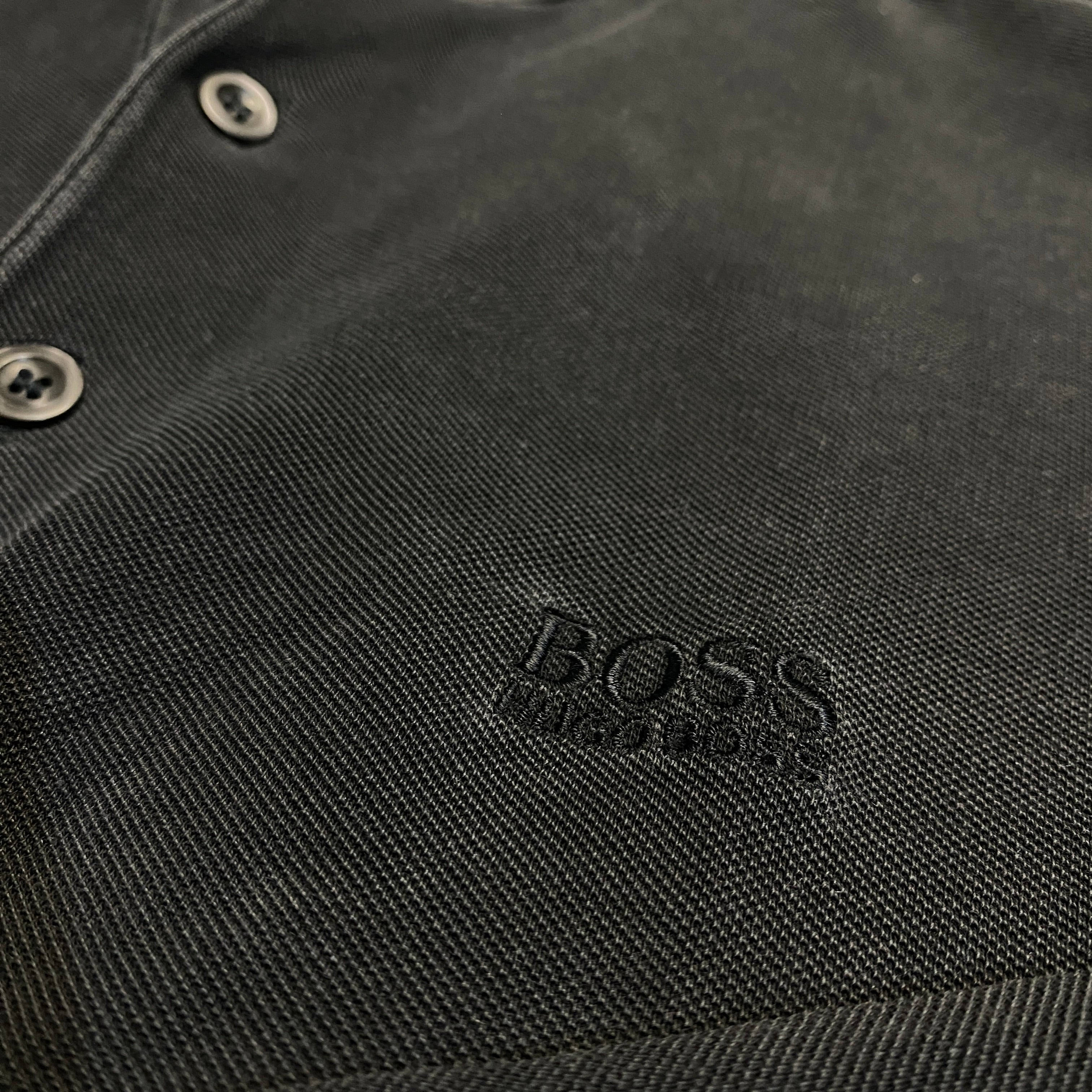POLO LARGO HUGO BOSS NEGRO TALLA L