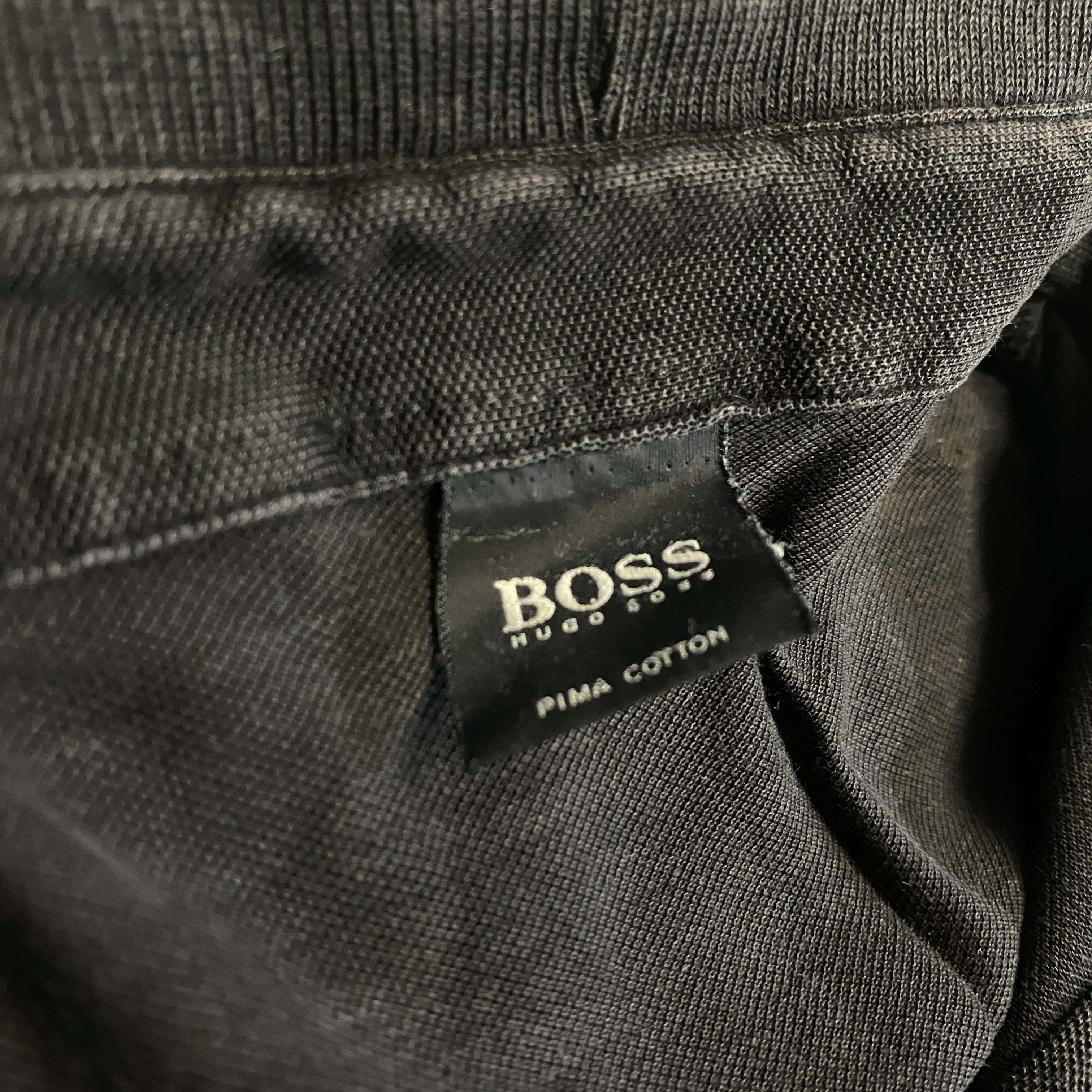 POLO LARGO HUGO BOSS NEGRO TALLA L