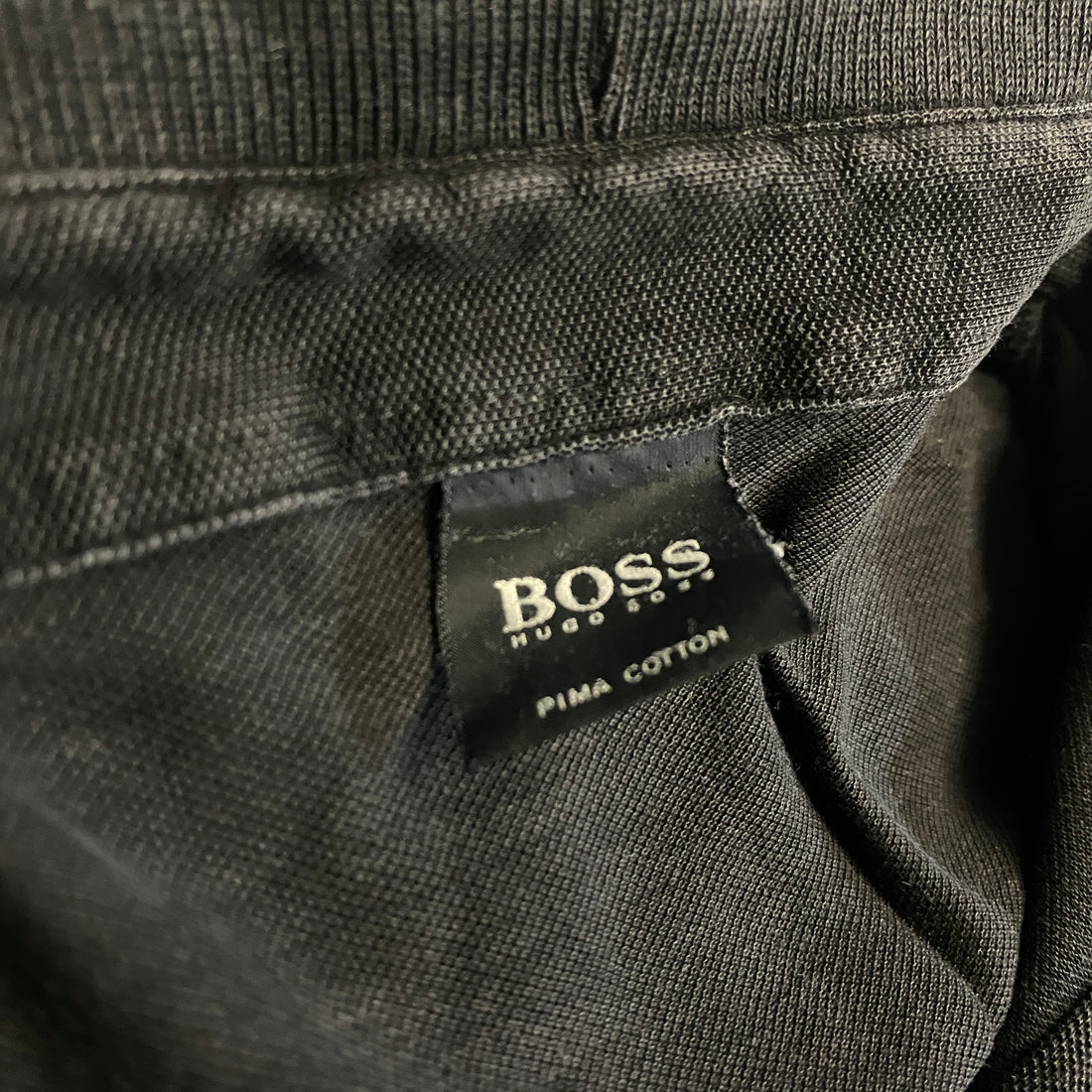 POLO LARGO HUGO BOSS NEGRO TALLA L