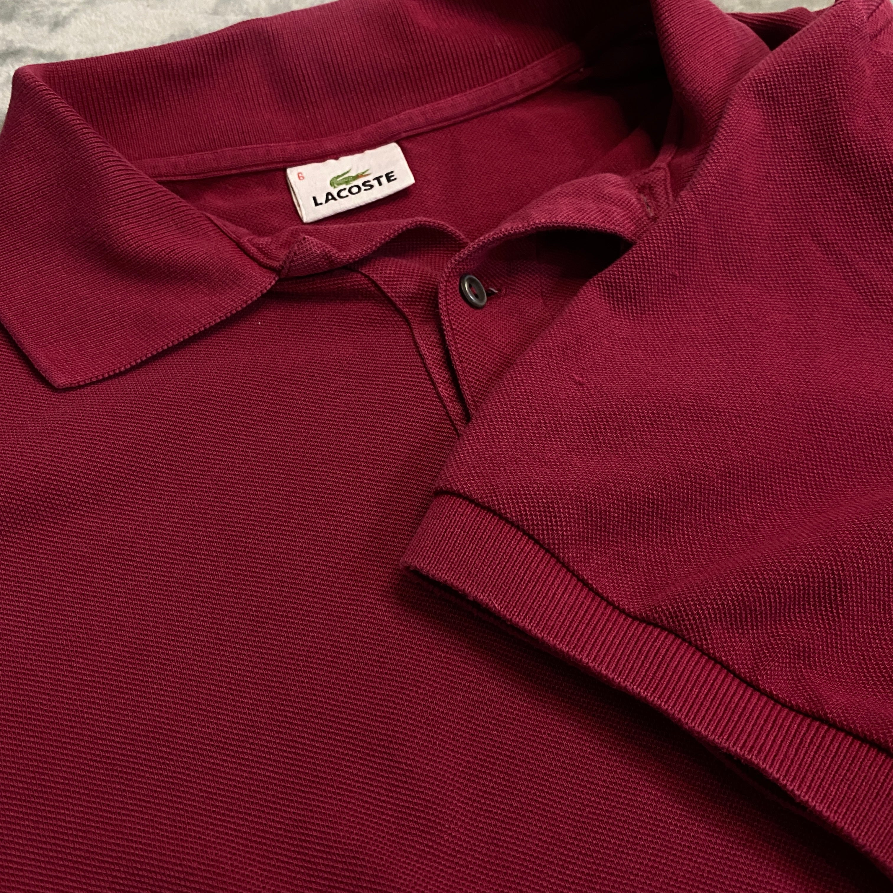 POLO LACOSTE BURDEOS TALLA M