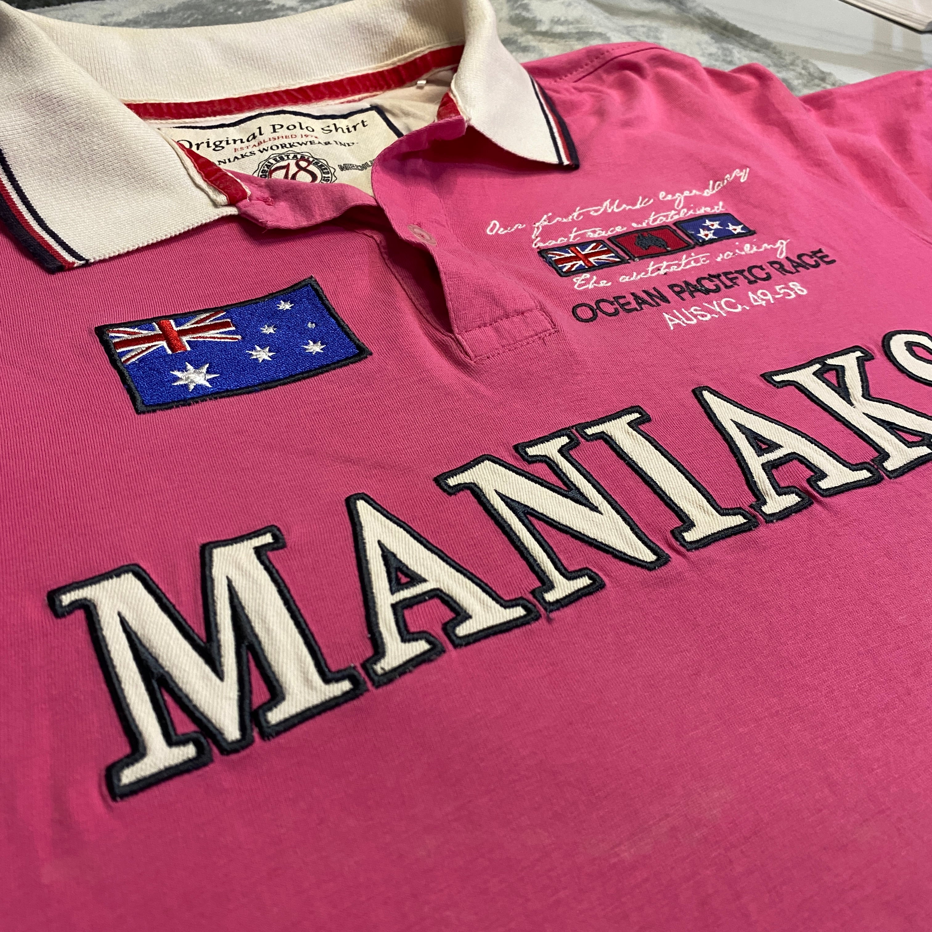 POLO KOROSHI ROSA FOSFORITO TALLA M