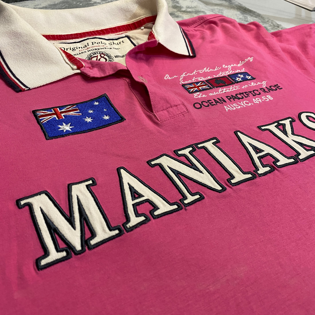 POLO KOROSHI ROSA FOSFORITO TALLA M