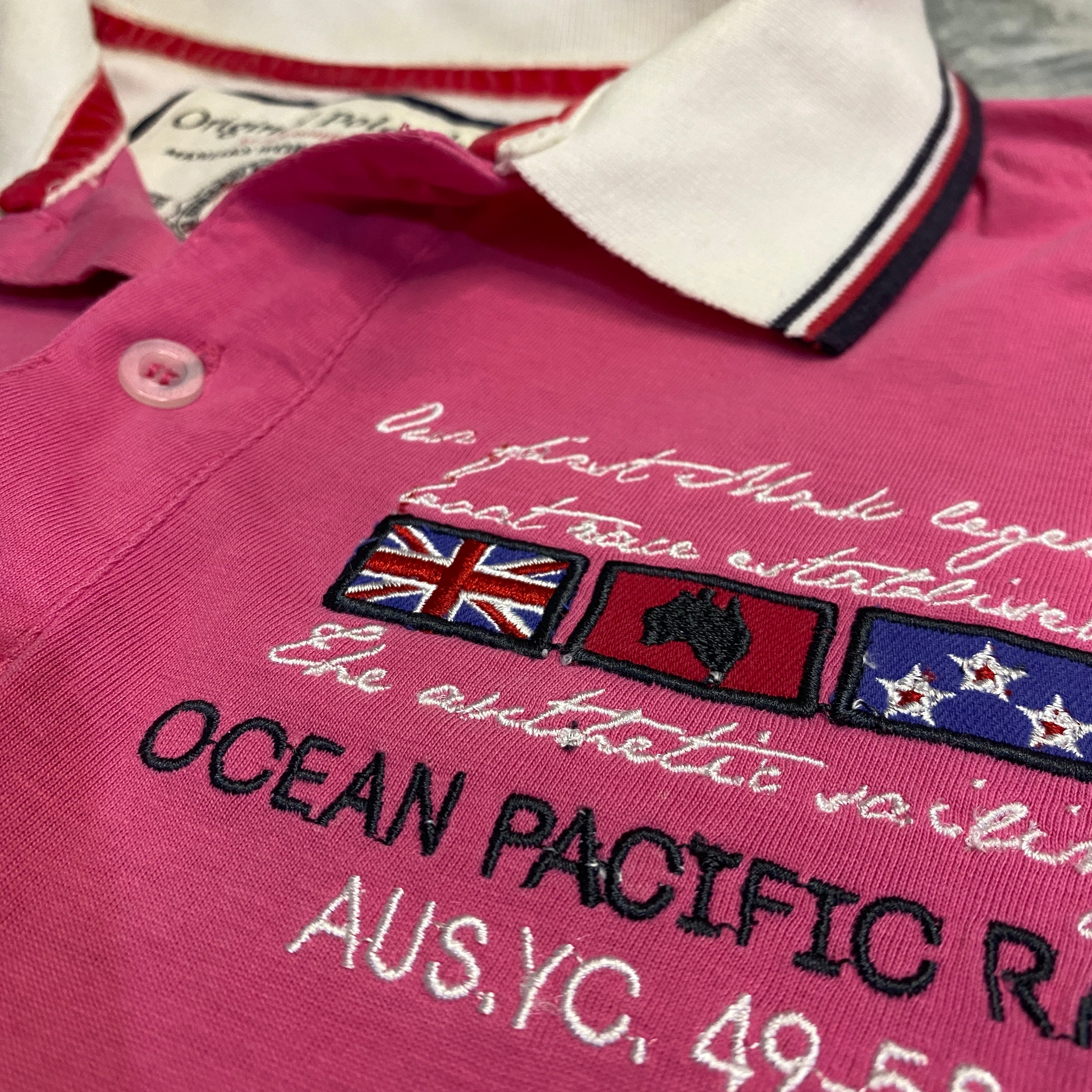 POLO KOROSHI ROSA FOSFORITO TALLA M