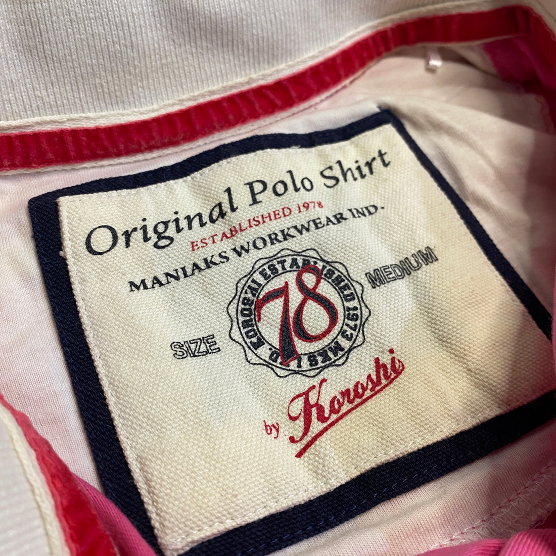 POLO KOROSHI ROSA FOSFORITO TALLA M
