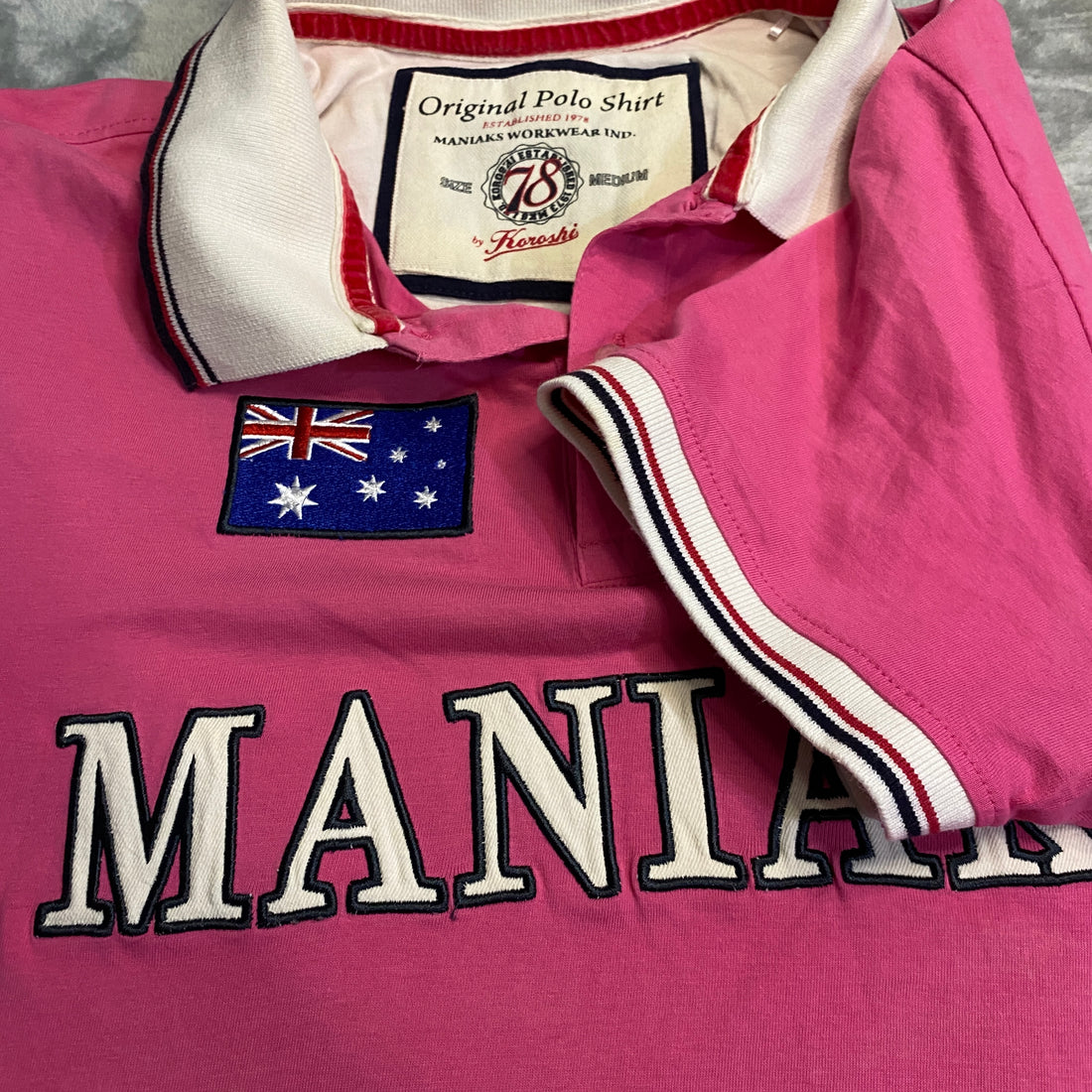 POLO KOROSHI ROSA FOSFORITO TALLA M