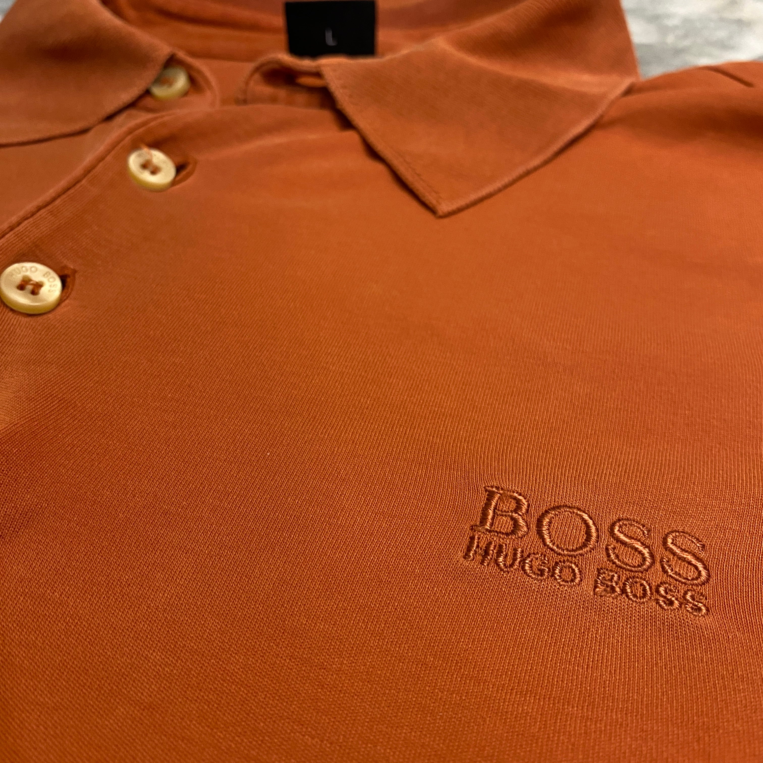 POLO HUGO BOSS NARANJA CLARO TALLA L